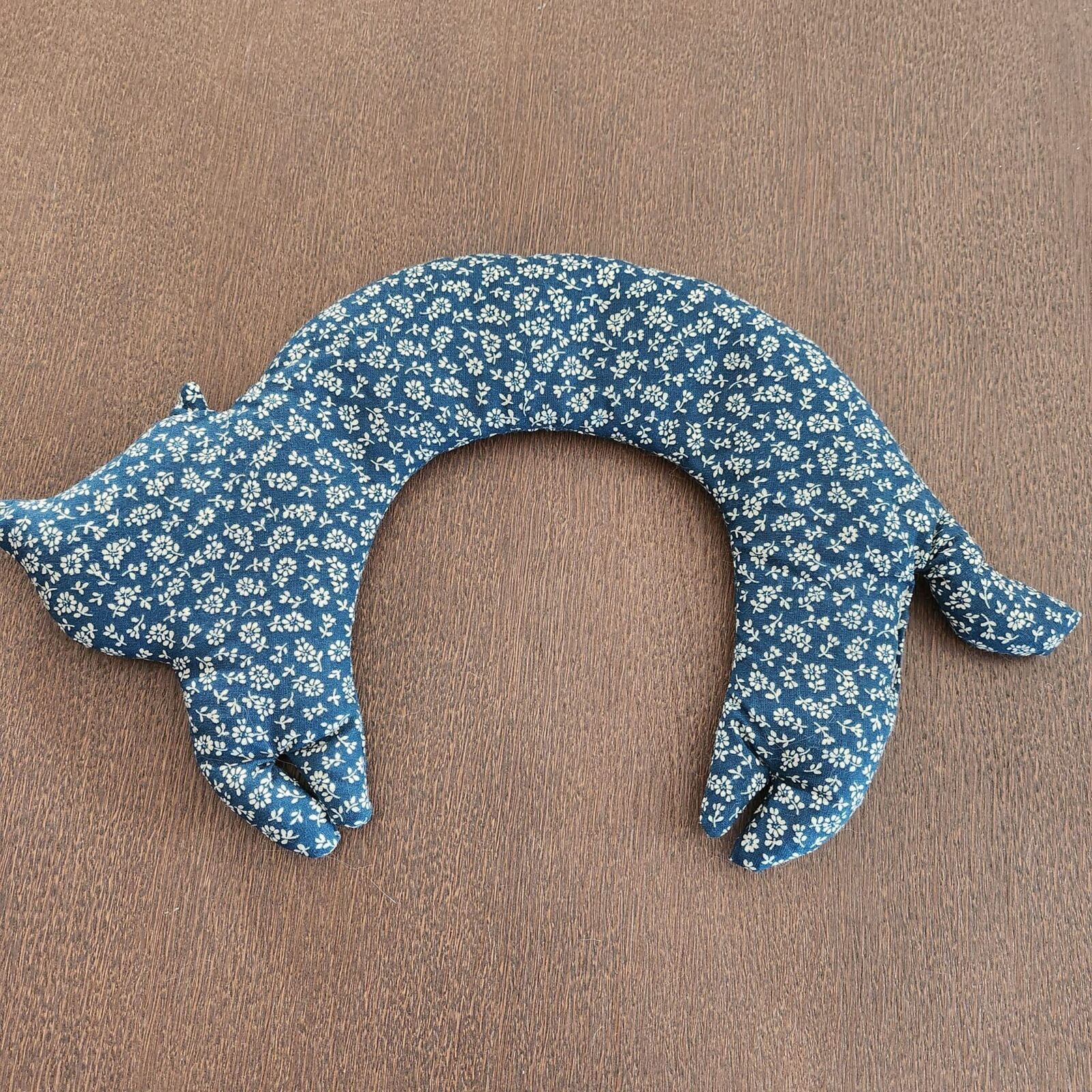 Bouillotte sèche pour les cervicales aux graines de Lin Bio en forme de chat