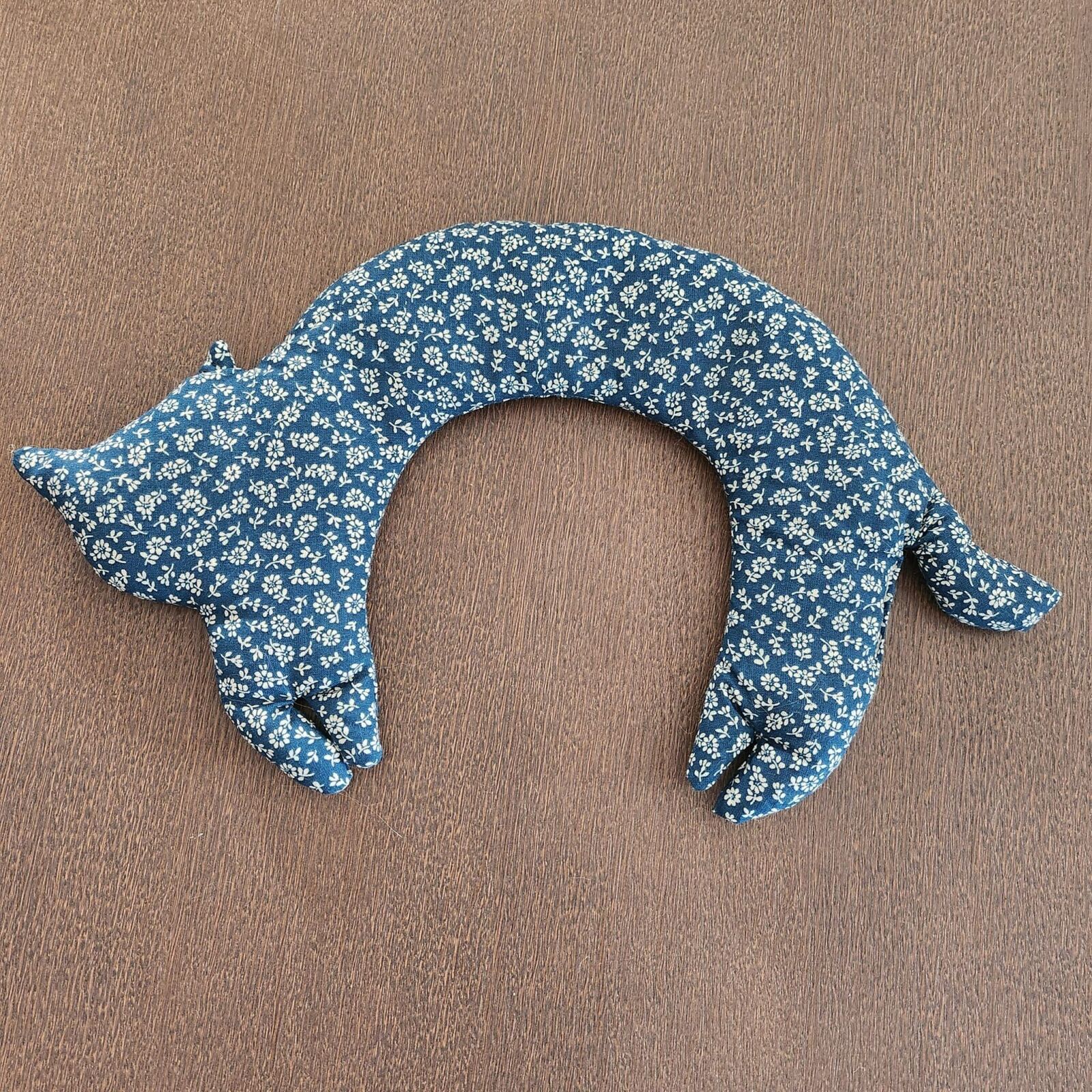 Bouillotte sèche pour les cervicales aux graines de Lin Bio en forme de chat