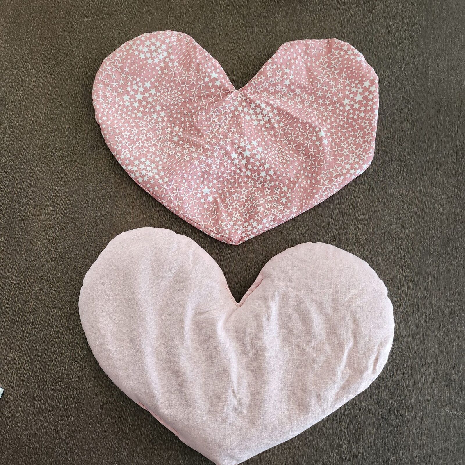 Bouillotte sèche déhoussable aux graines de Lin Bio en forme de coeur