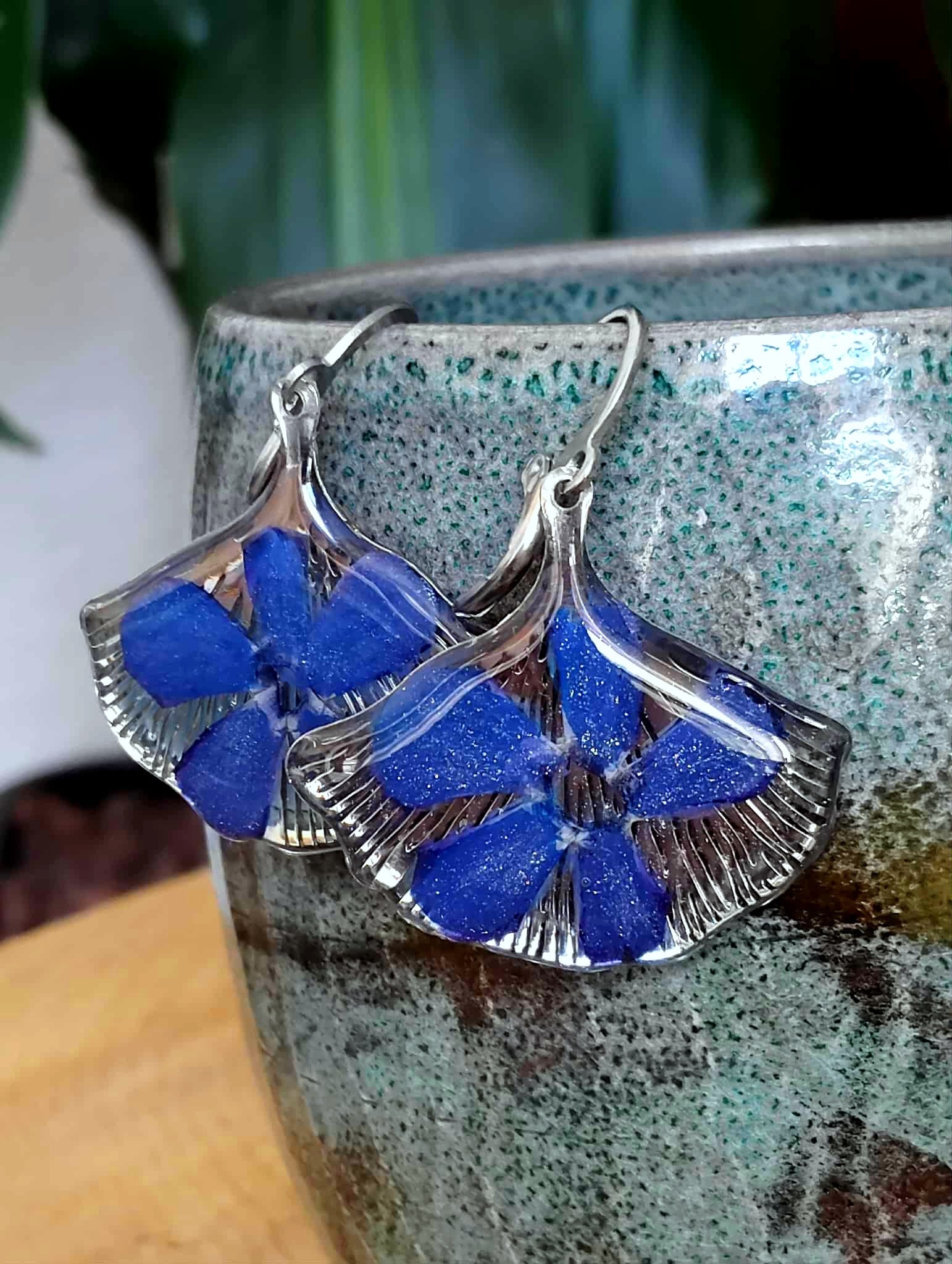 Boucles d'oreille, Pervenche