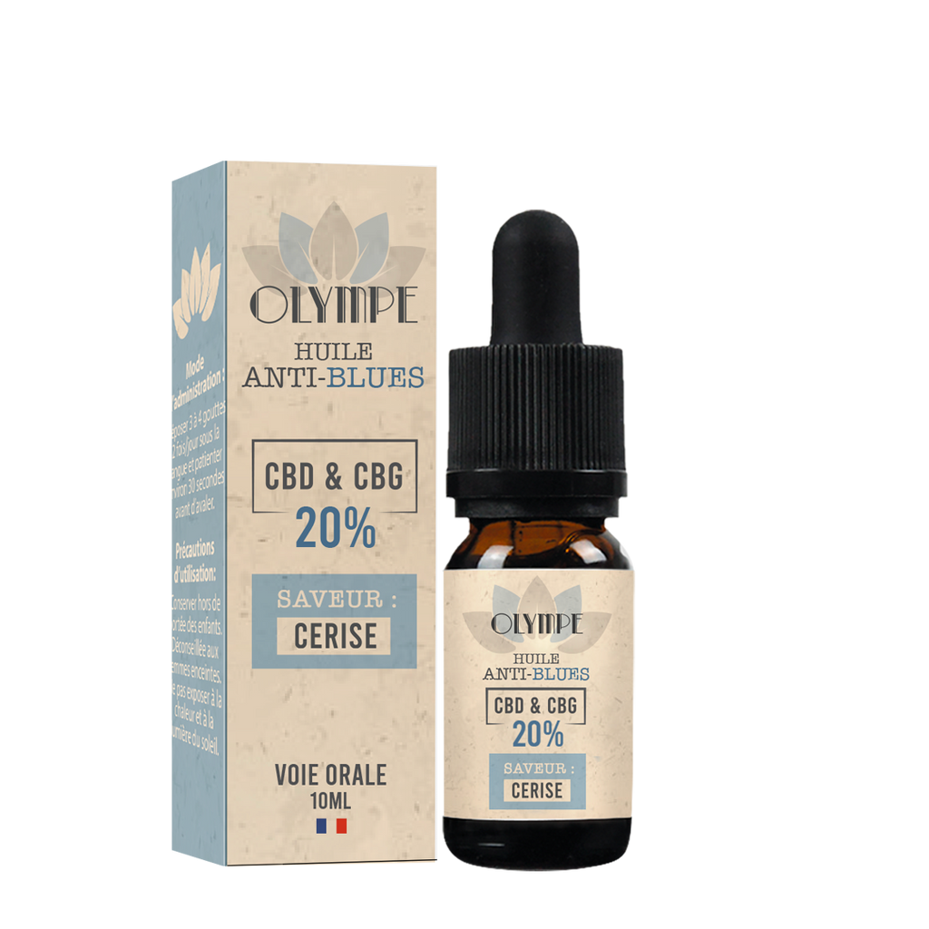 Huile de CBD et CBG 20% contre la depression