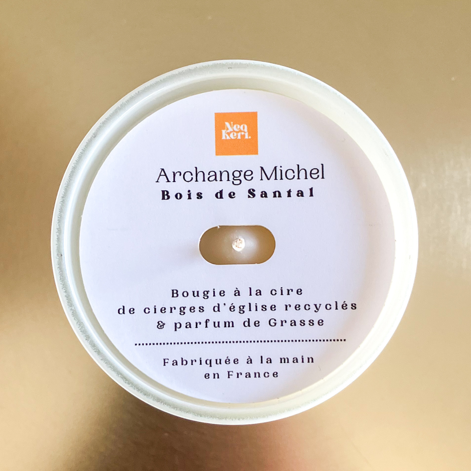 Bougie Archange Michel Néo Keri, parfum bois de santal