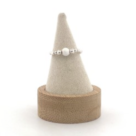 BAGUE PERLES ARG VIERGE PERLE BLANCHE