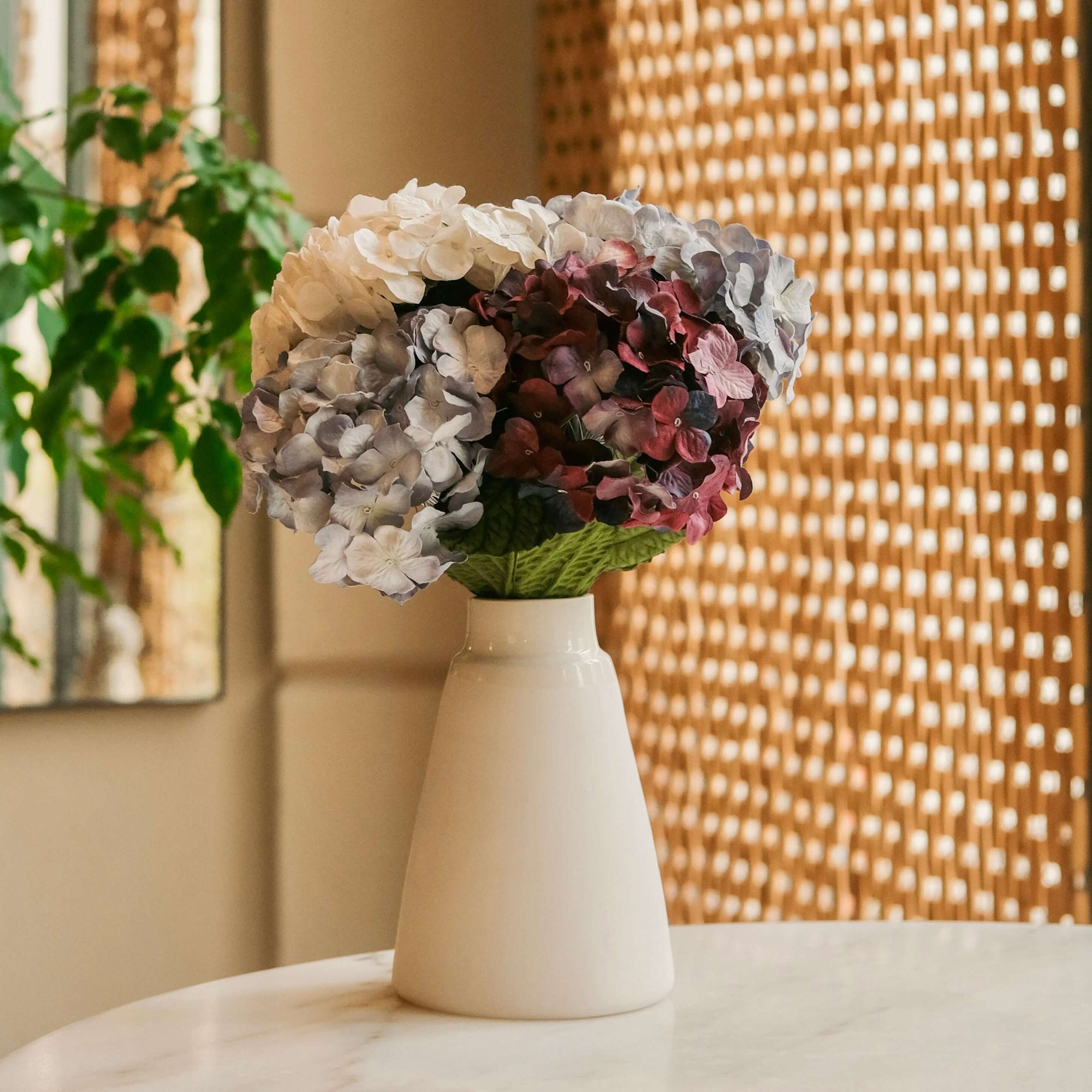 Bouquet fleurs en papier Vasarely
