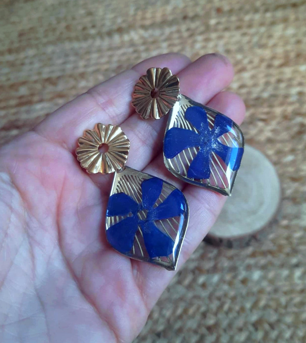 Boucles d'oreille, Pervenche