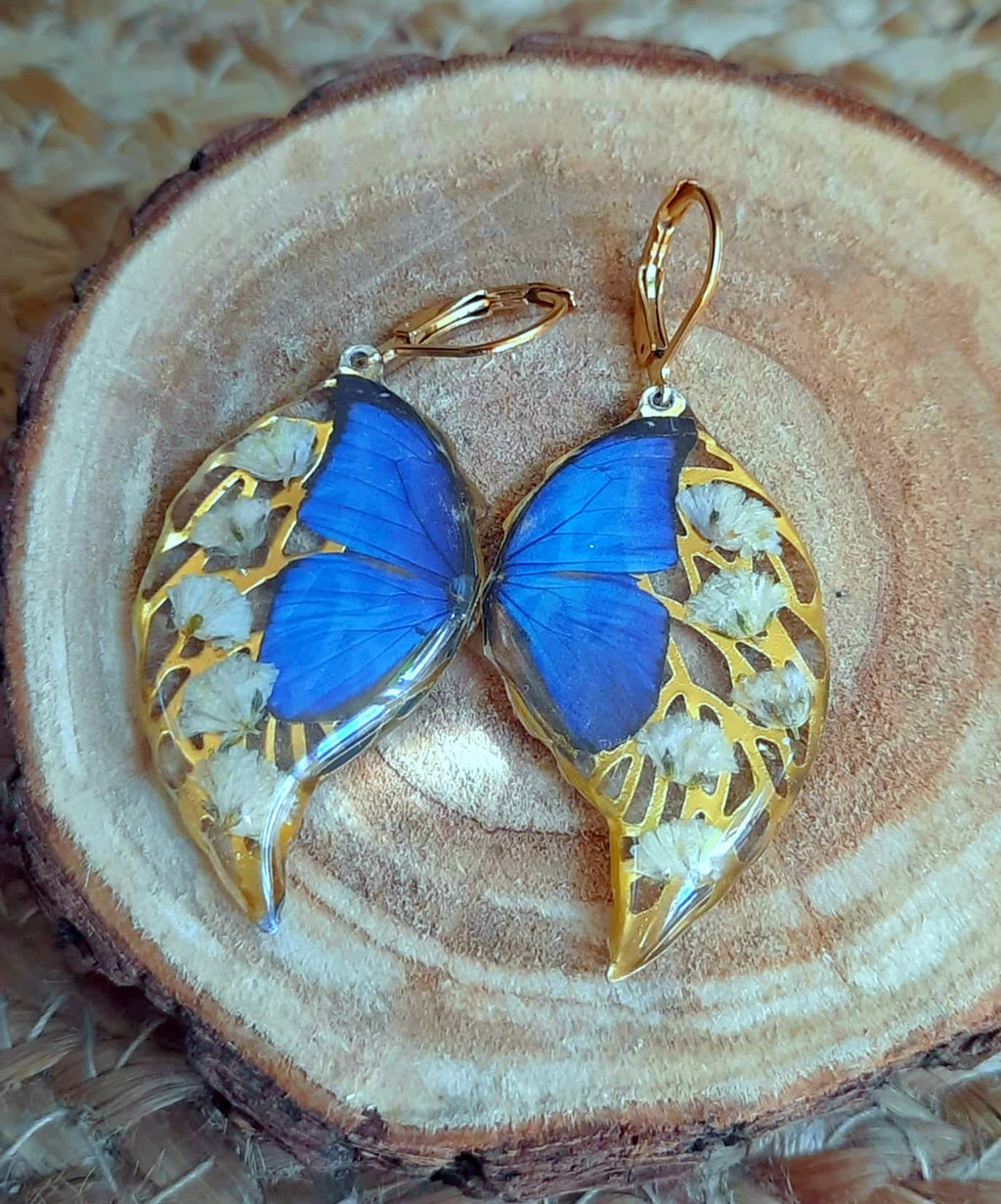 Boucles d'oreille, Gypsophiles