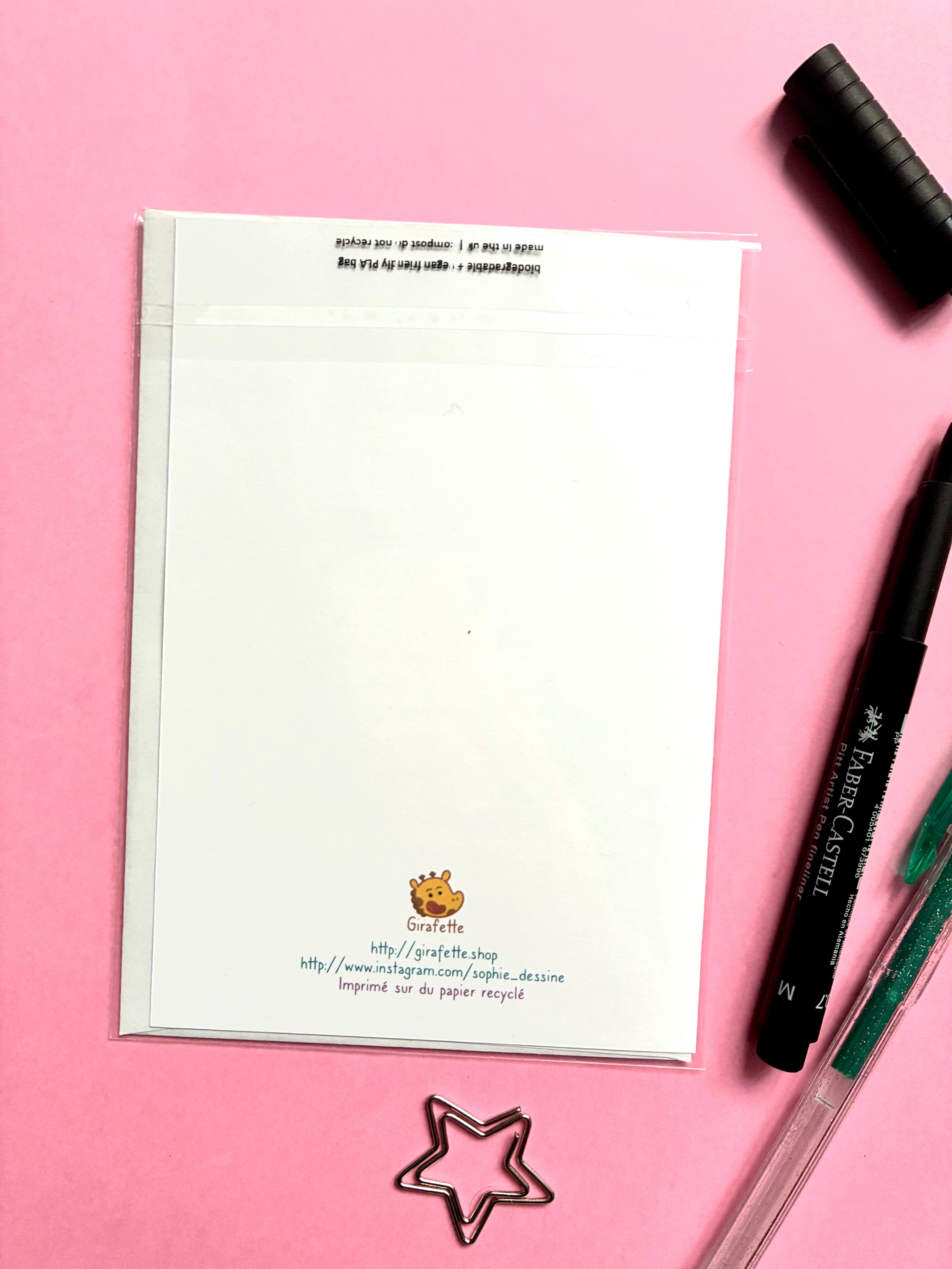 Carte «Évolue là où tu es chéri.e»