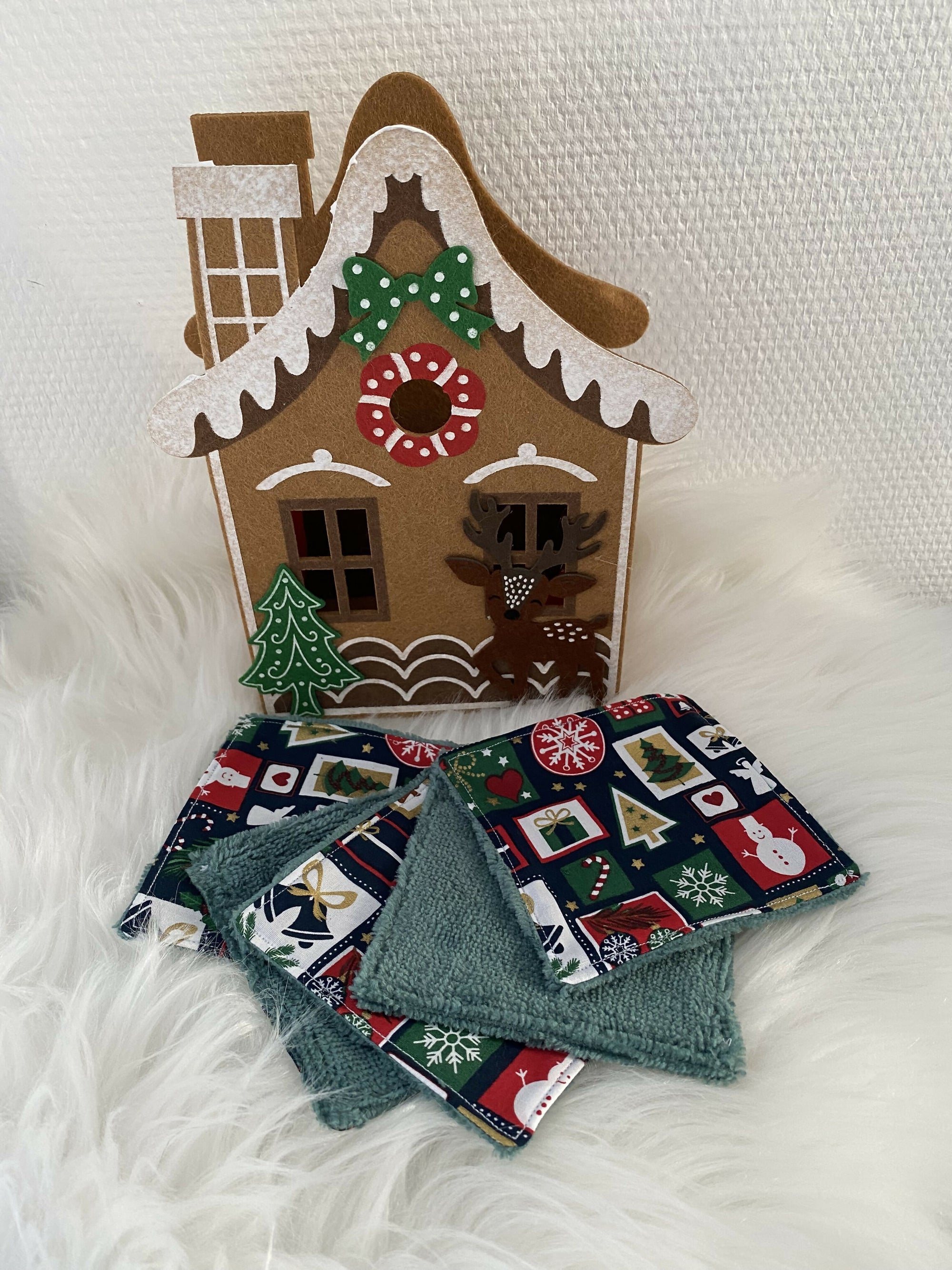 LINGETTES NOEL BLEU