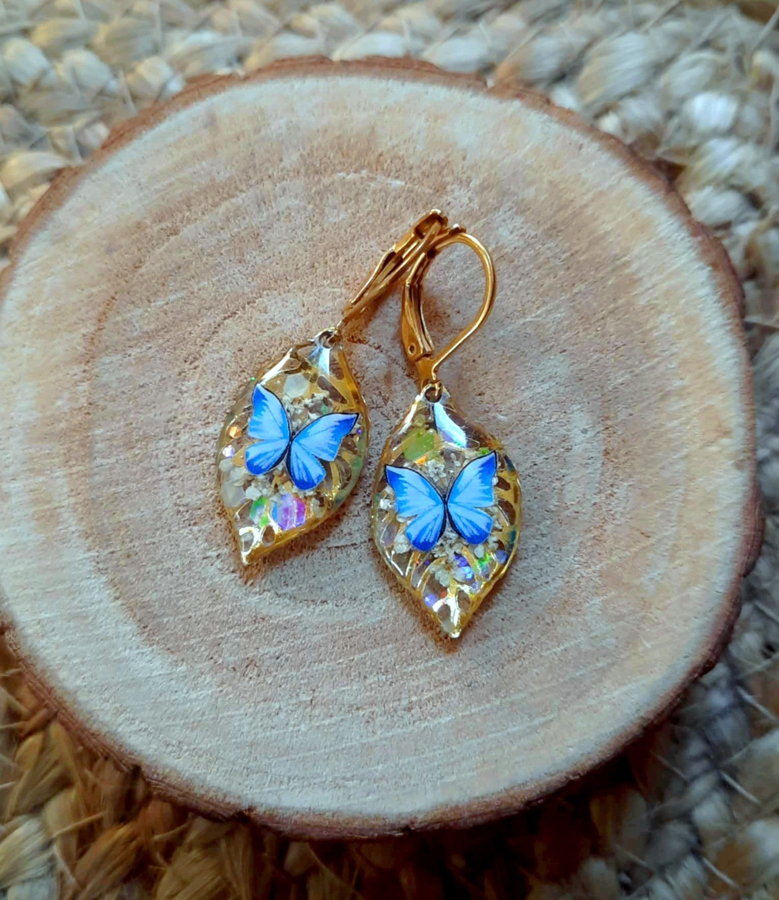 Boucles d'oreille, Fleur de carotte
