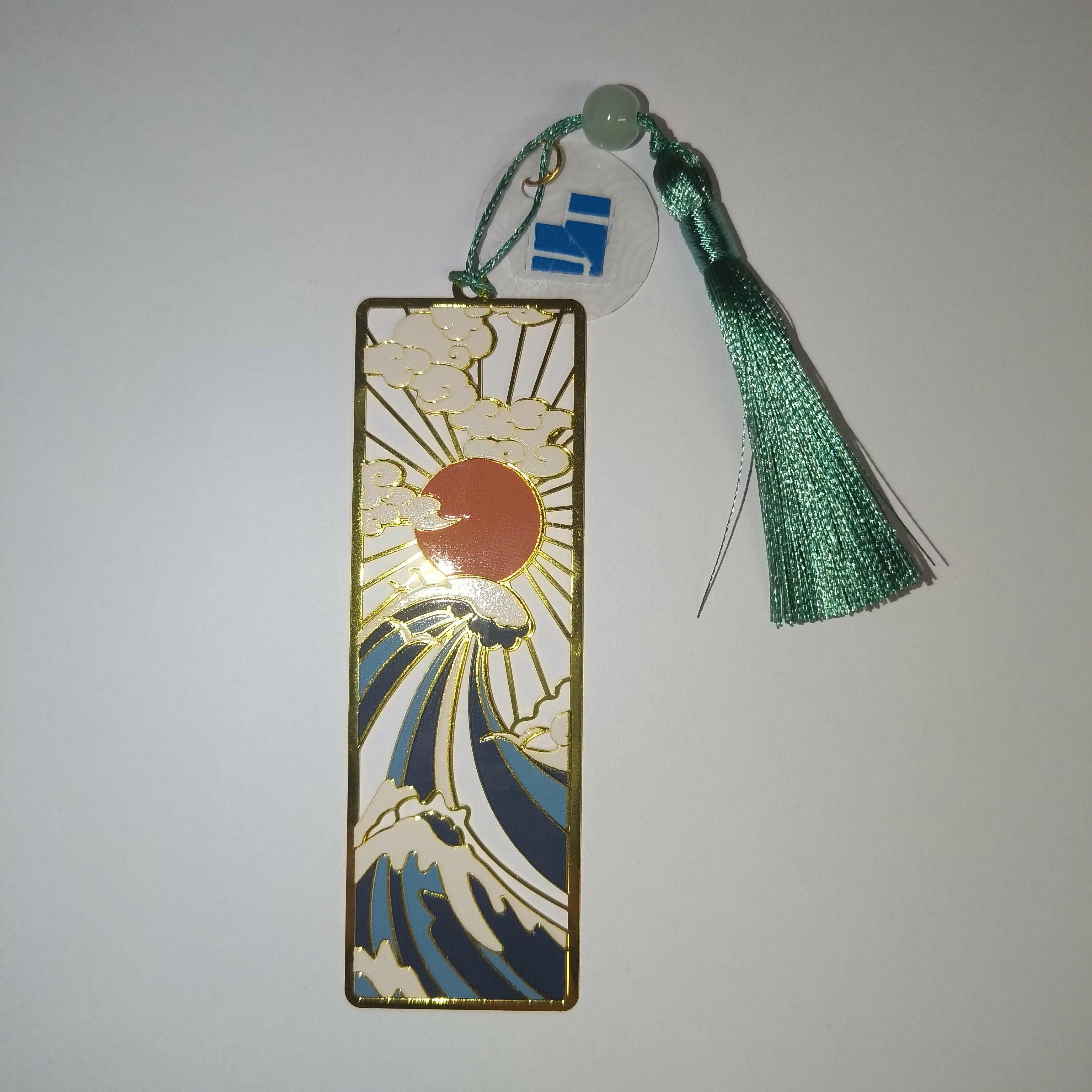 ORI025 Origami metal or wood bookmark with Japanese motif