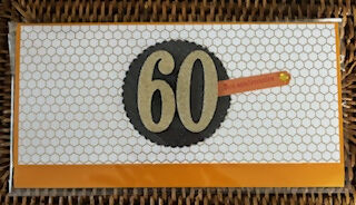 CARTE ENVELOPPE ANNIVERSAIRE 60 ANS