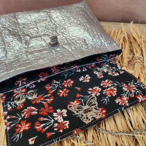Sac Lys en Piñatex Argent métallisé