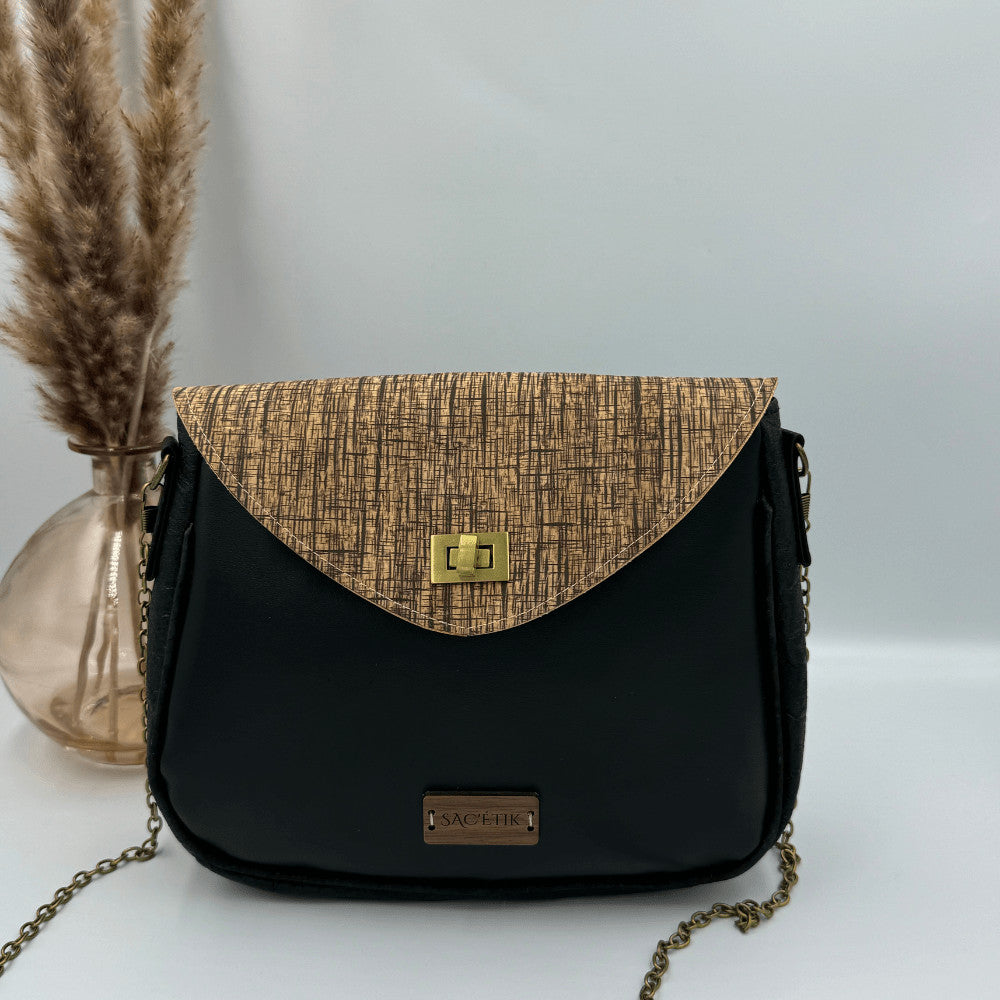 Sac Camélia en Apple Skin,Piñatex et Liège