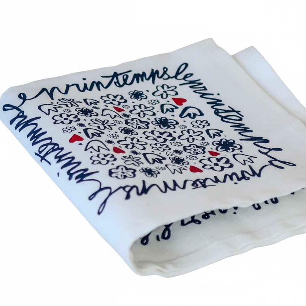 La serviette de table - Linge de table - "Les 4 saisons" de Jana