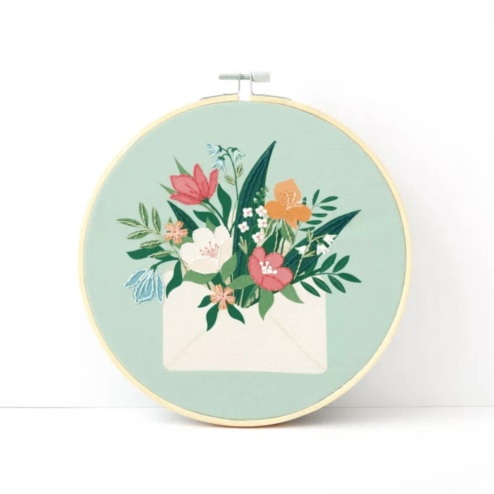 Kit broderie bouquet ø20cm