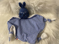 DOUDOU LAPIN VICHY BLEU BLANC