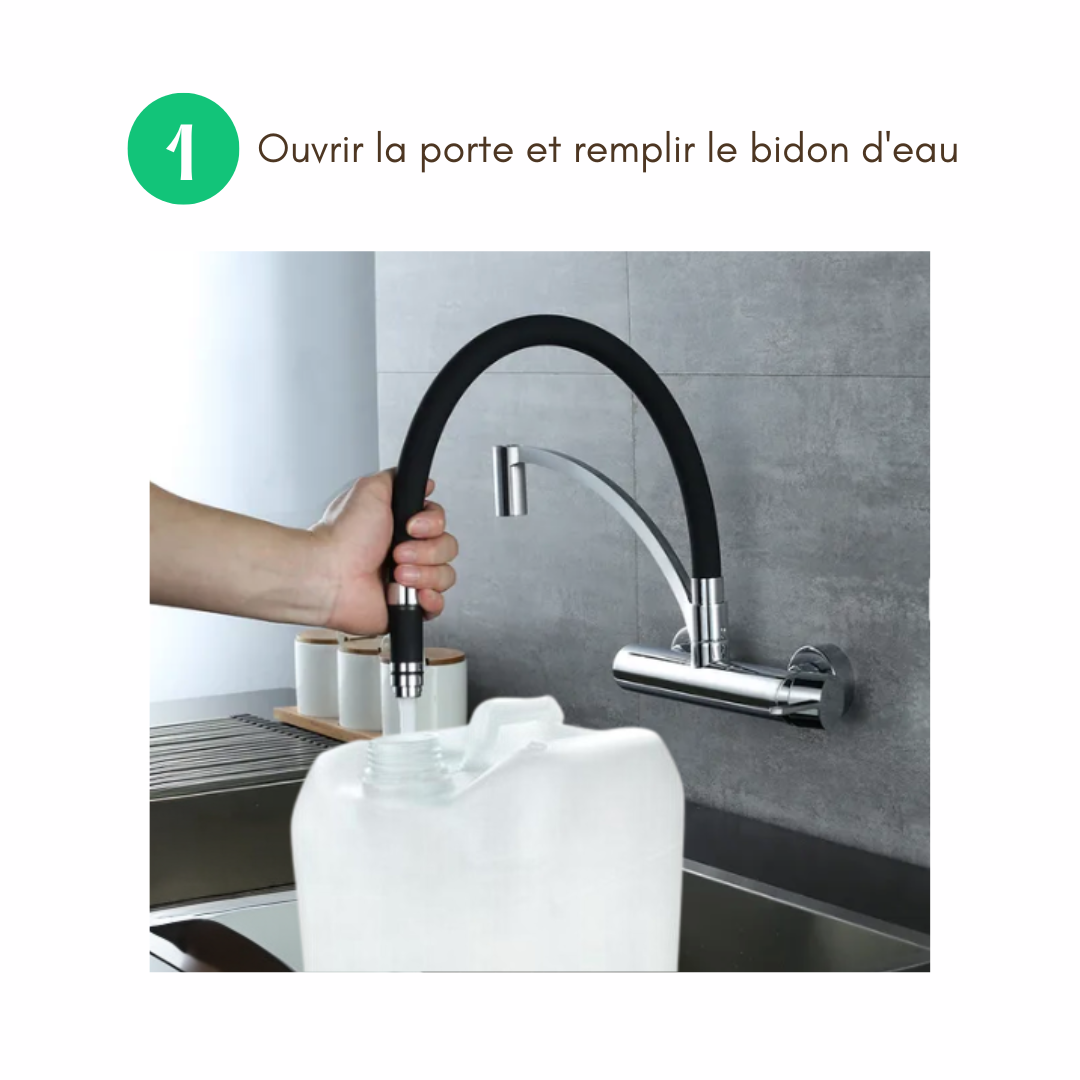 Lavabo Enfant Montessori évolutif 18 mois -  8 ans | Mobile, autonome en eau & sans travaux  - BLANC