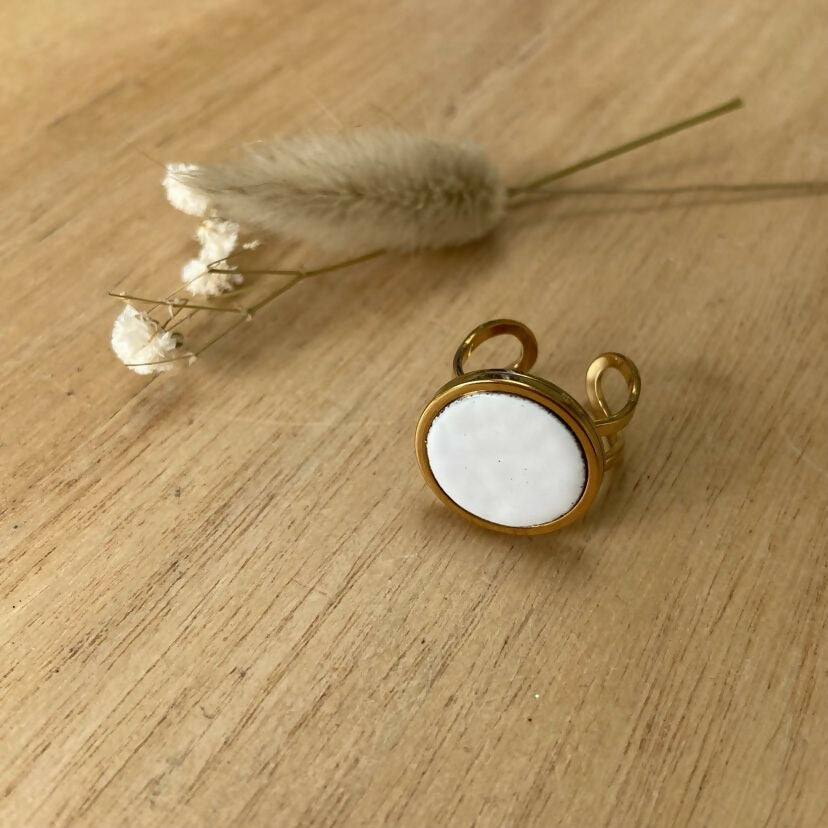 bague garance tall doré blanc