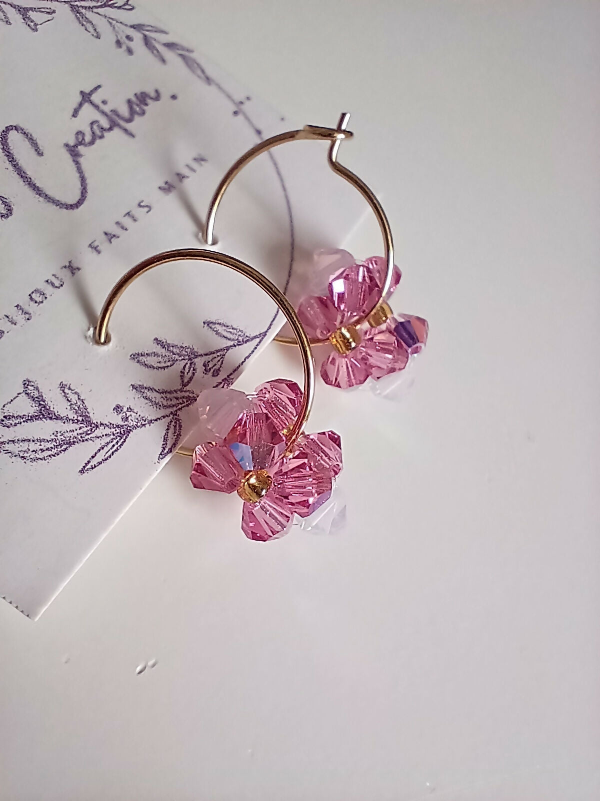 MEL/FLO Créoles Une fleur - Or