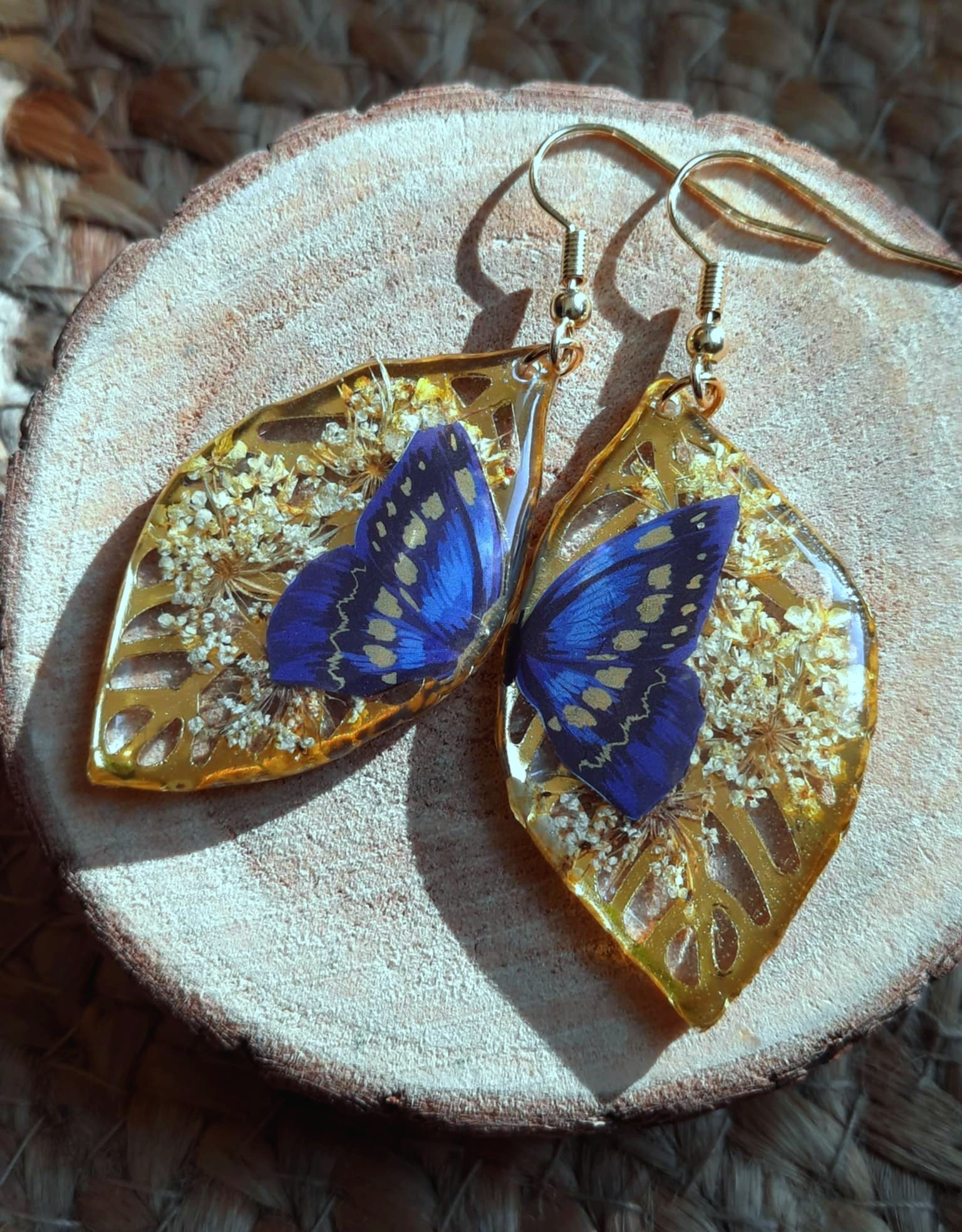 Boucles d'oreille, Fleur de carotte