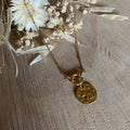 Collier interchangeable pendentif martelé
