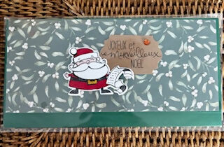 Carte enveloppe NOEL VERT