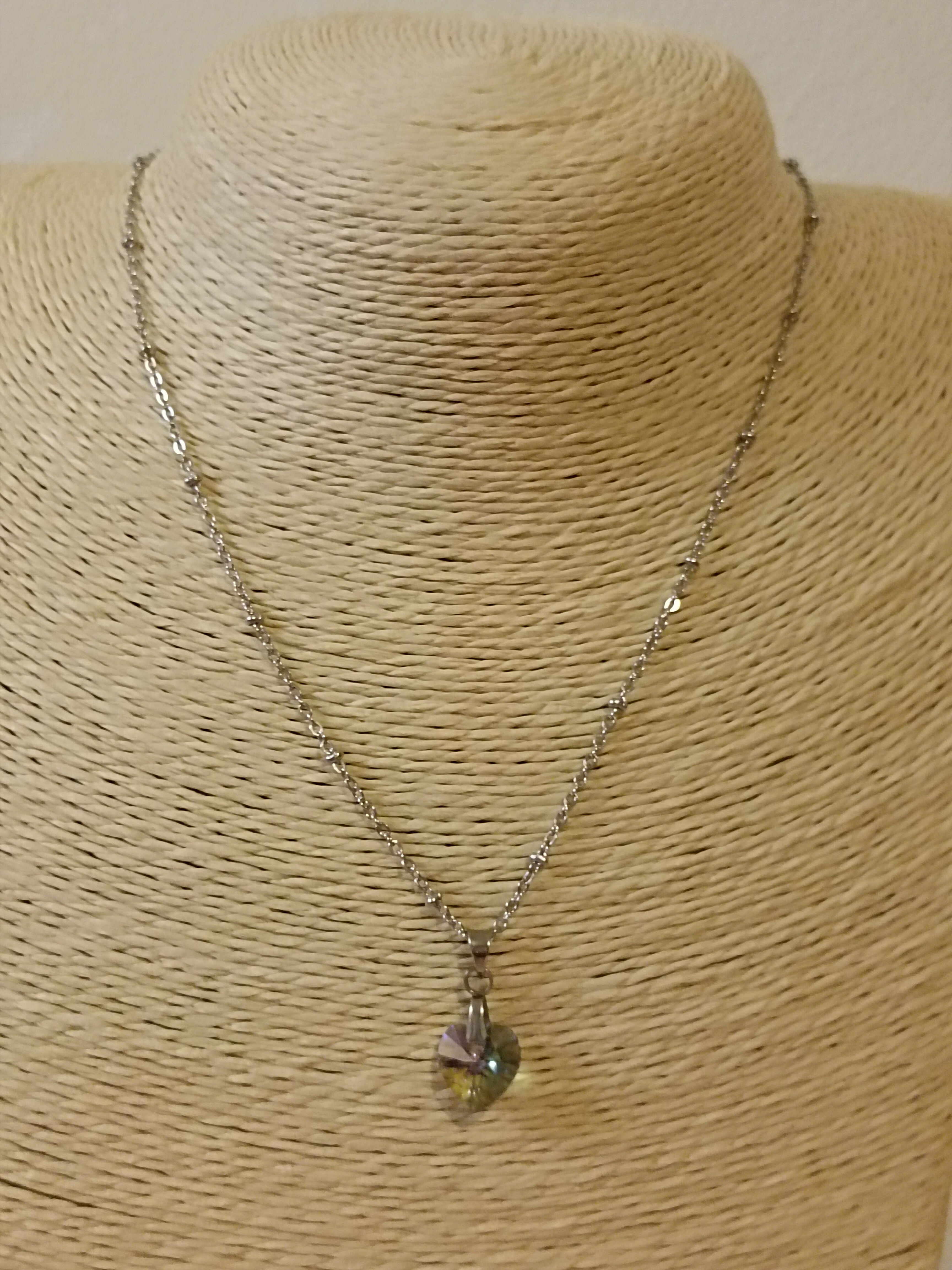 MEL/CCA Silver Heart Necklace
