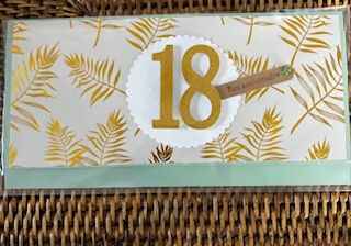 CARTE ENVELOPPE ANNIVERSAIRE 18 ANS