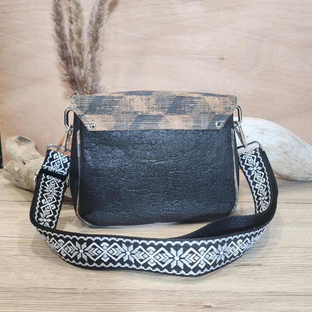 Sac Camélia en Piñatex, Apple Skin et Liège