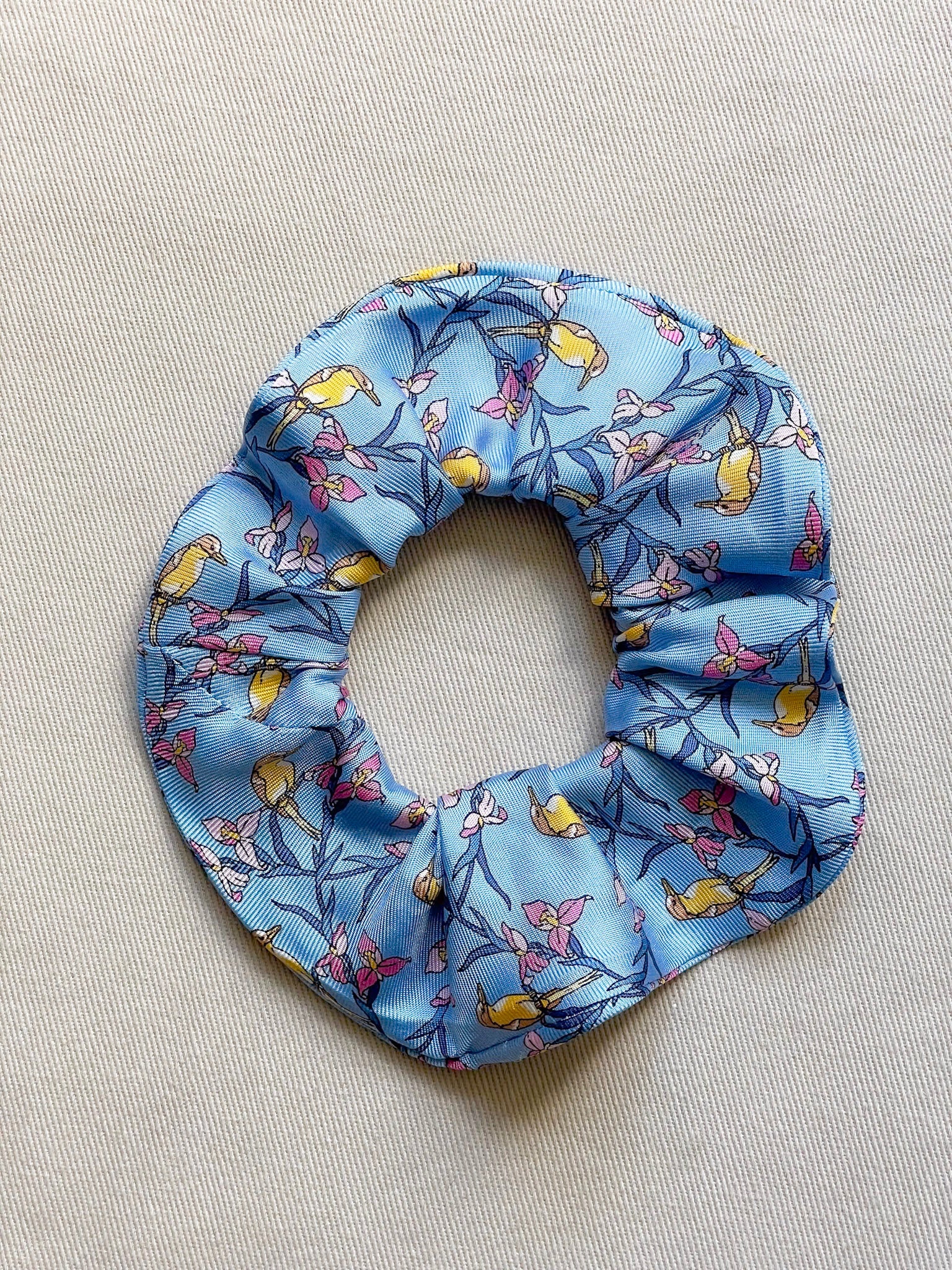 Chouchou Upcyclé Essentiel 'Chant de Printemps'