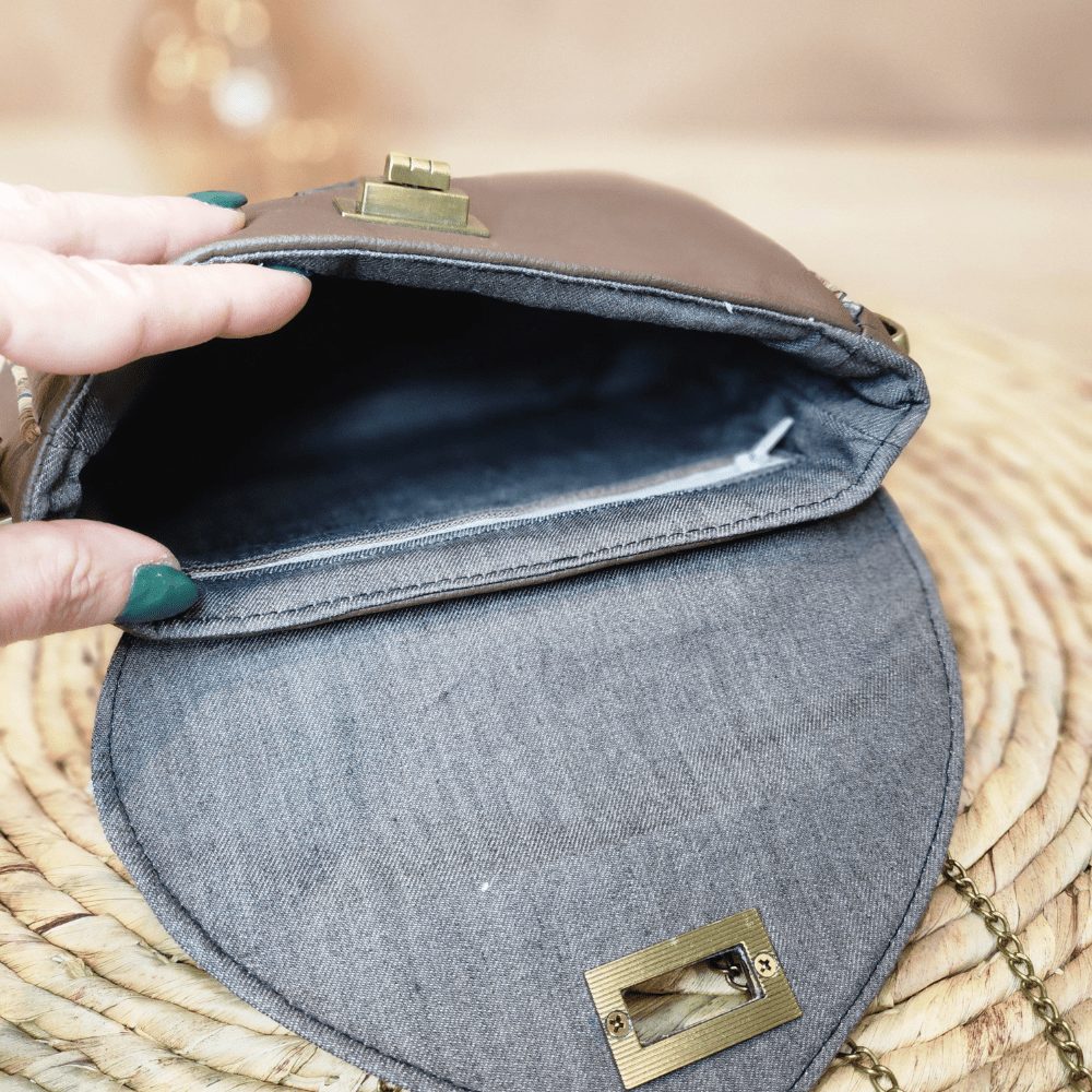Sac Camélia en Piñatex et Liège