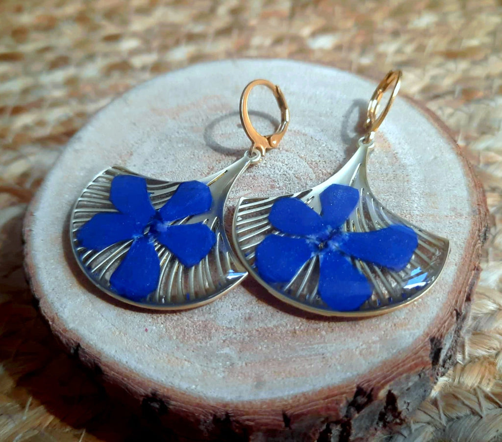 Boucles d'oreille, Pervenche