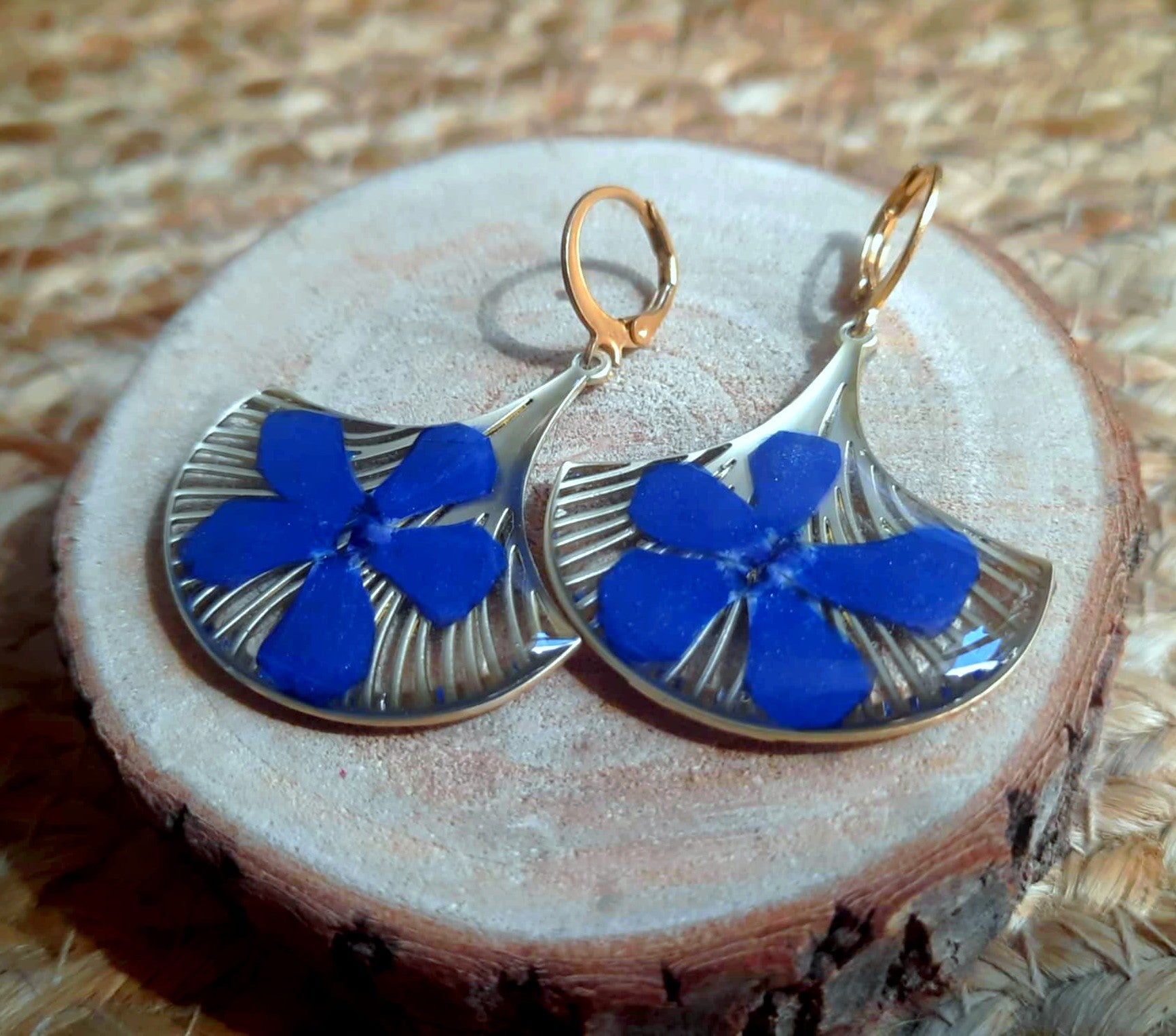 Boucles d'oreille, Pervenche