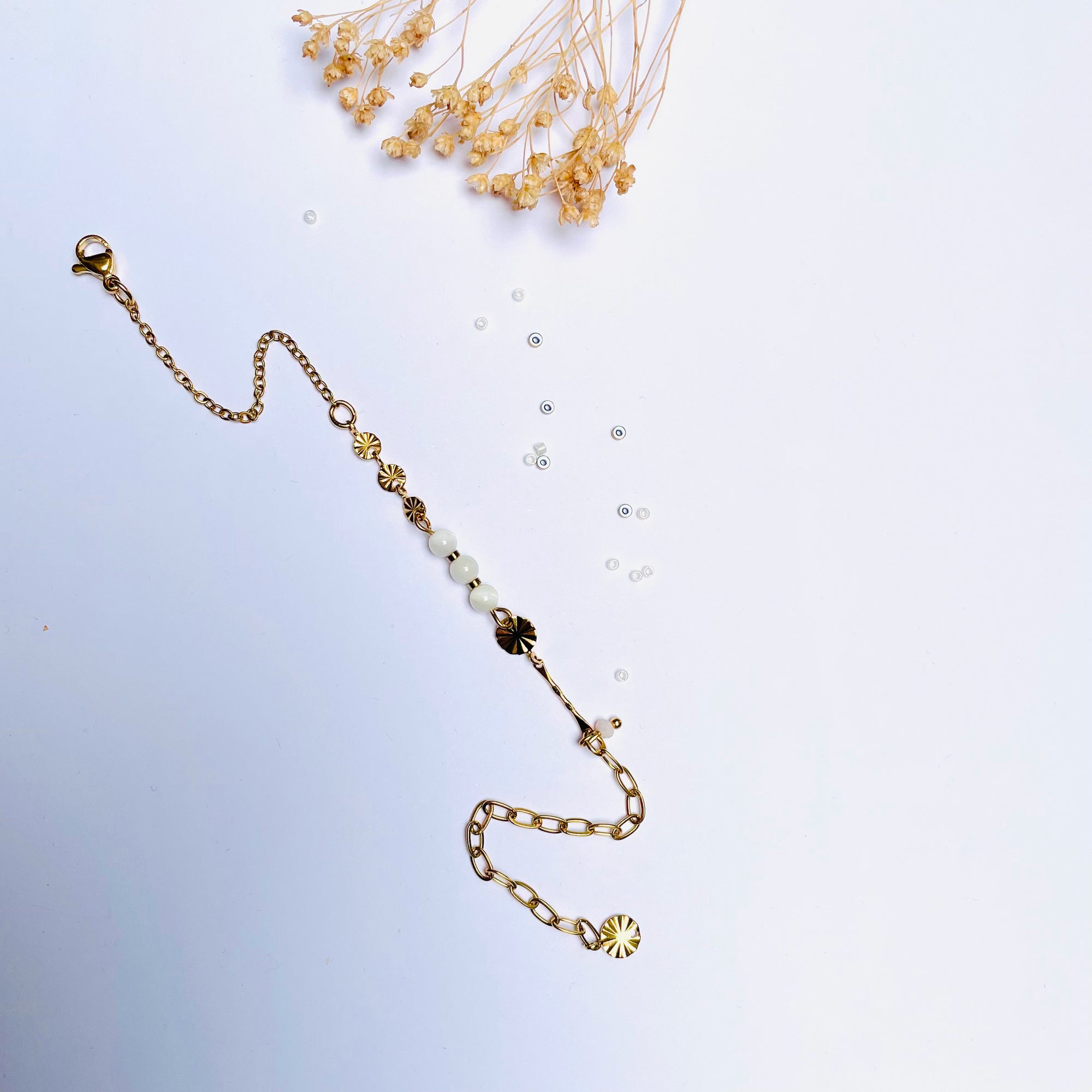Bracelet 3 perles de nacre