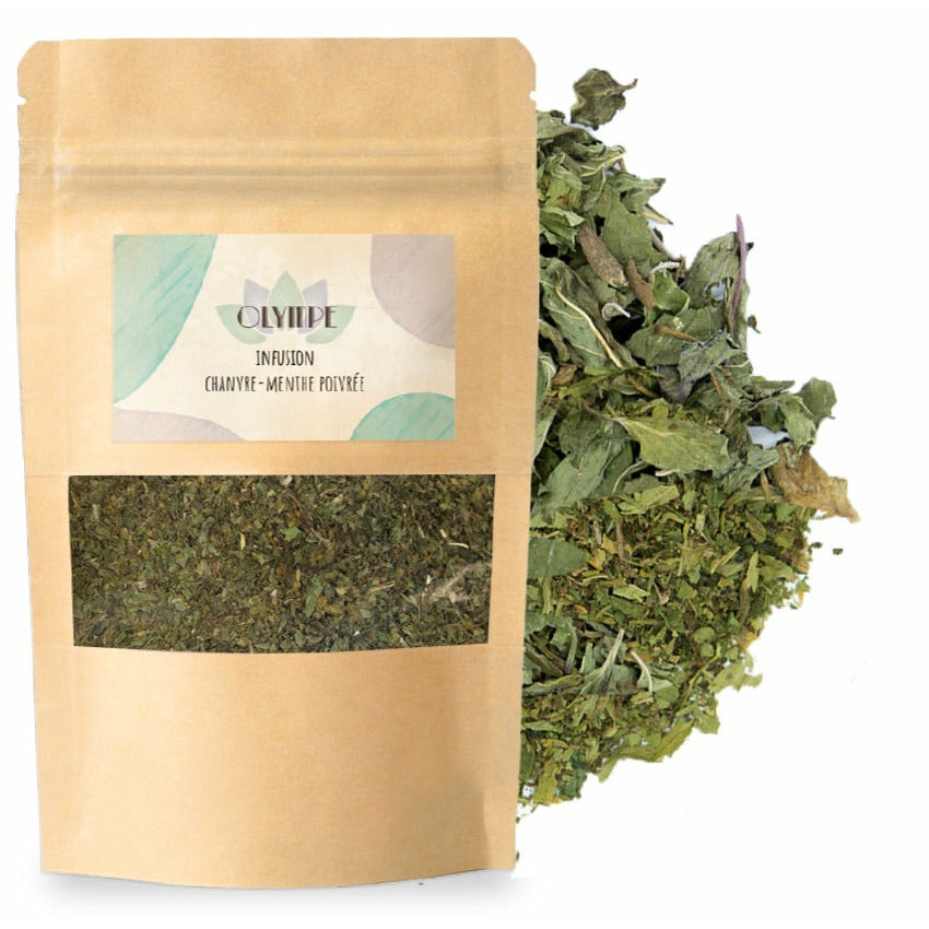 Tisane au chanvre CBD et menthe