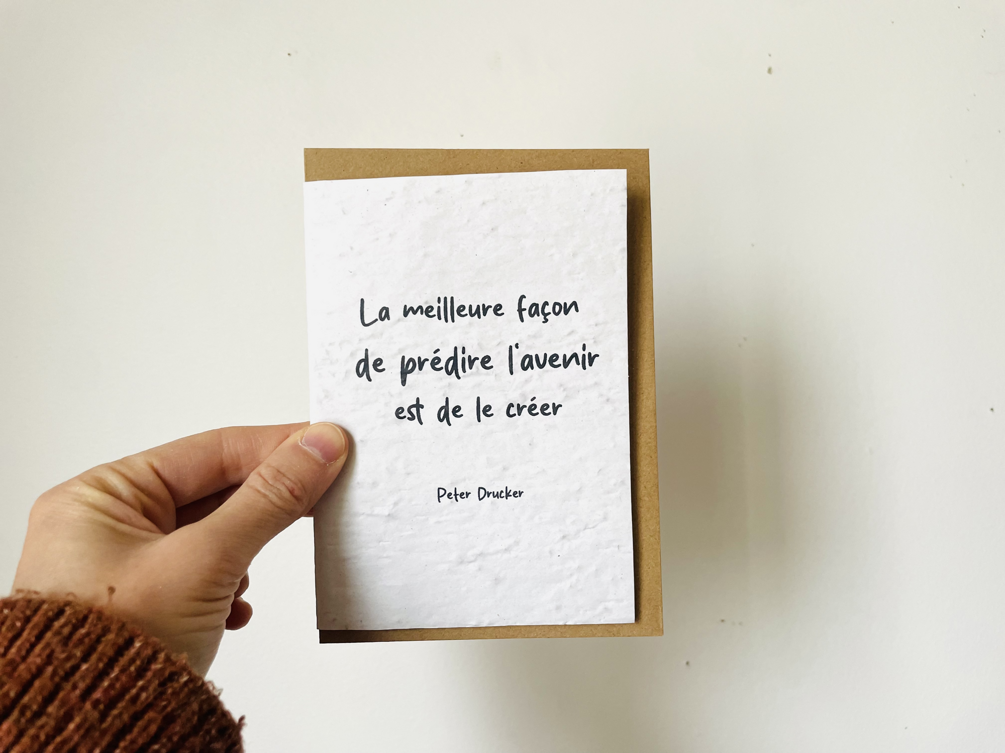 Carte à planter dicton positif
