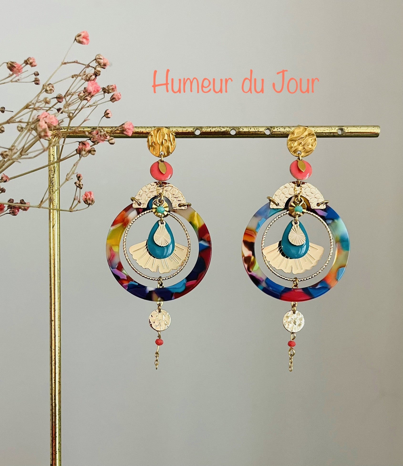 Clou "Chihiro" multicolores