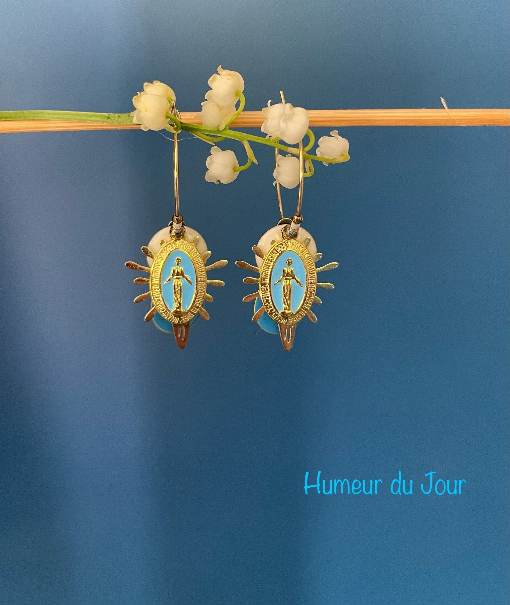 Créoles medaille bleu
