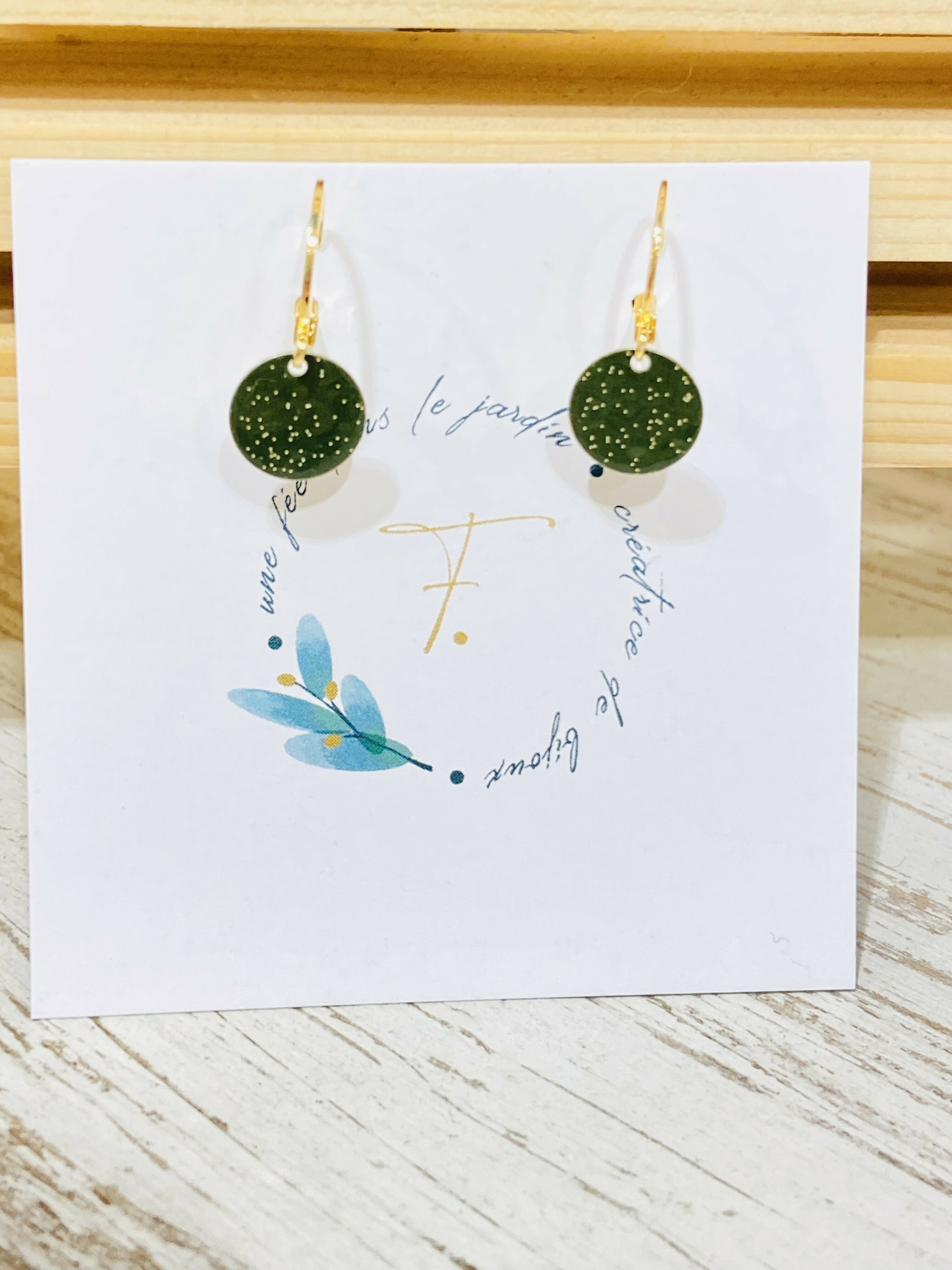 Boucles d oreilles doré Capucine