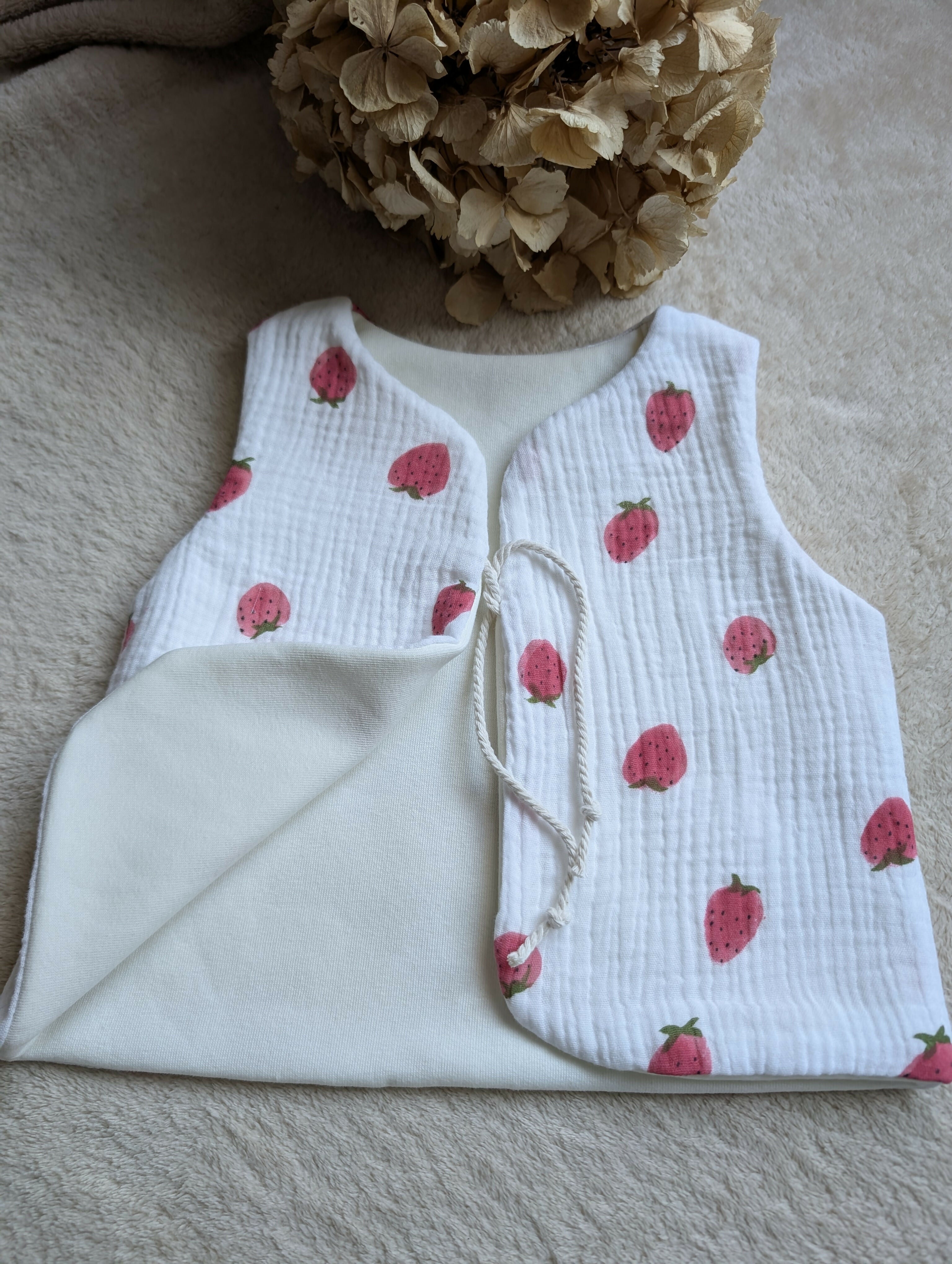 STRAWBERRY SHEPHERD'S VEST 18 MONTHS-3 YEARS