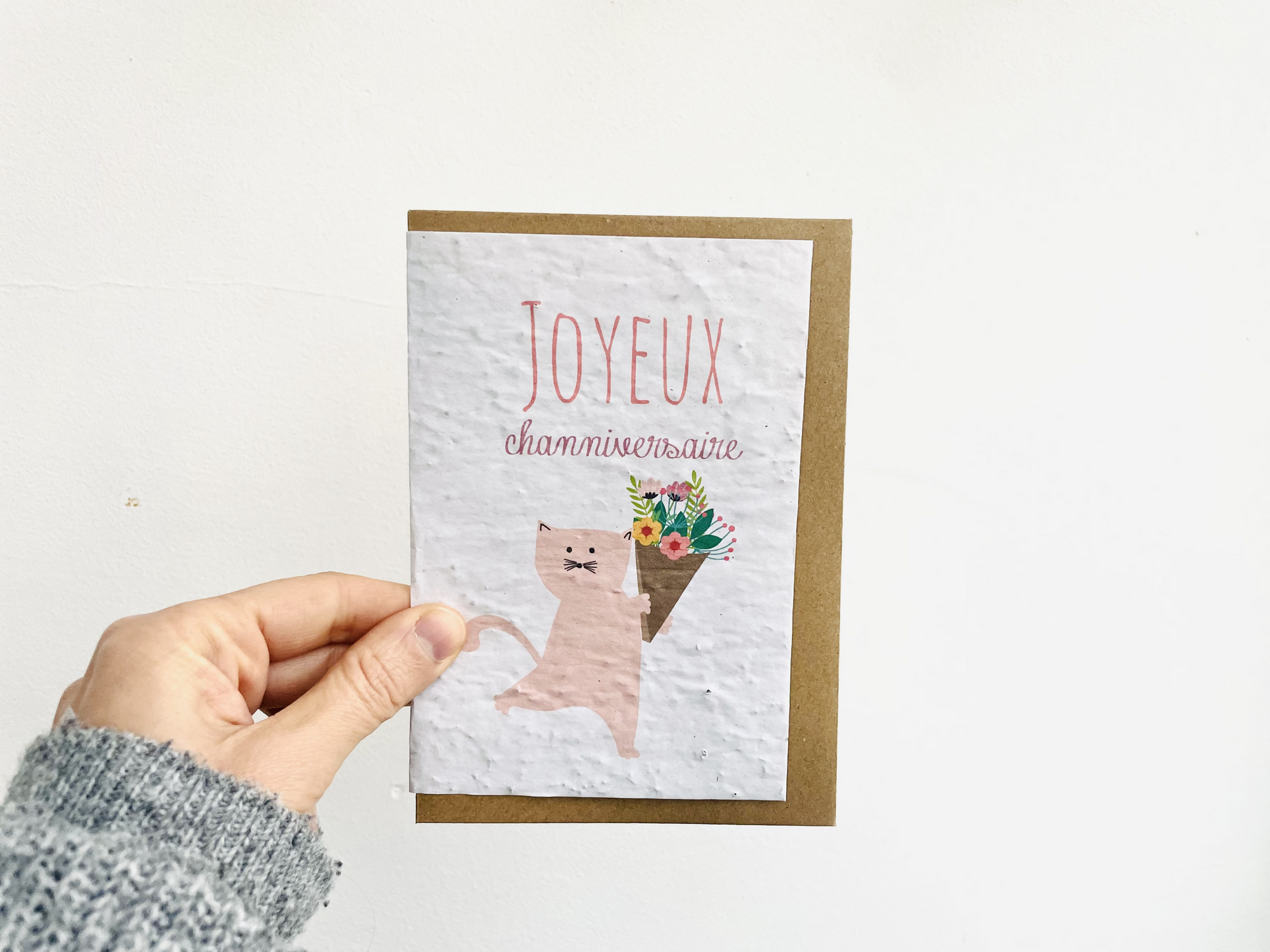 Carte à planter joyeuxchanniversaire