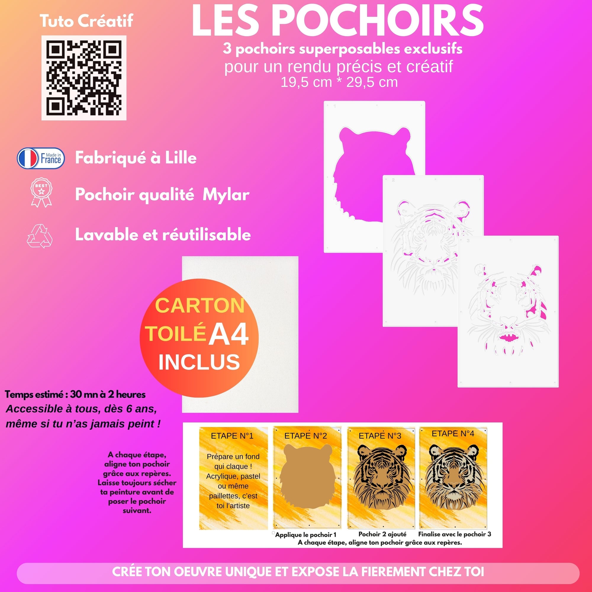 Coffret créatif Animalier "Tigre"