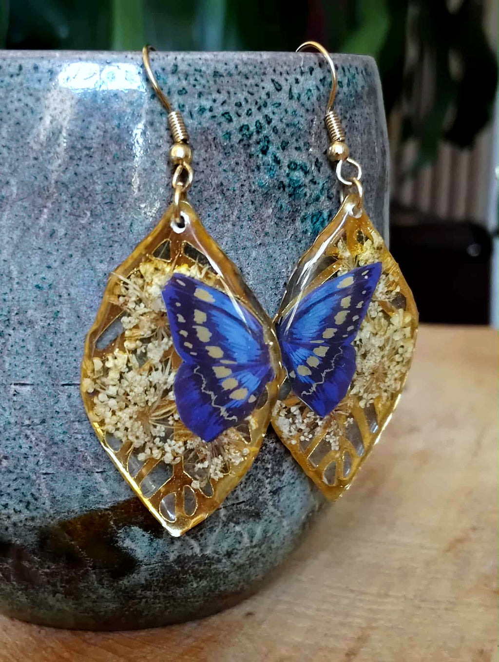 Boucles d'oreille, Fleur de carotte