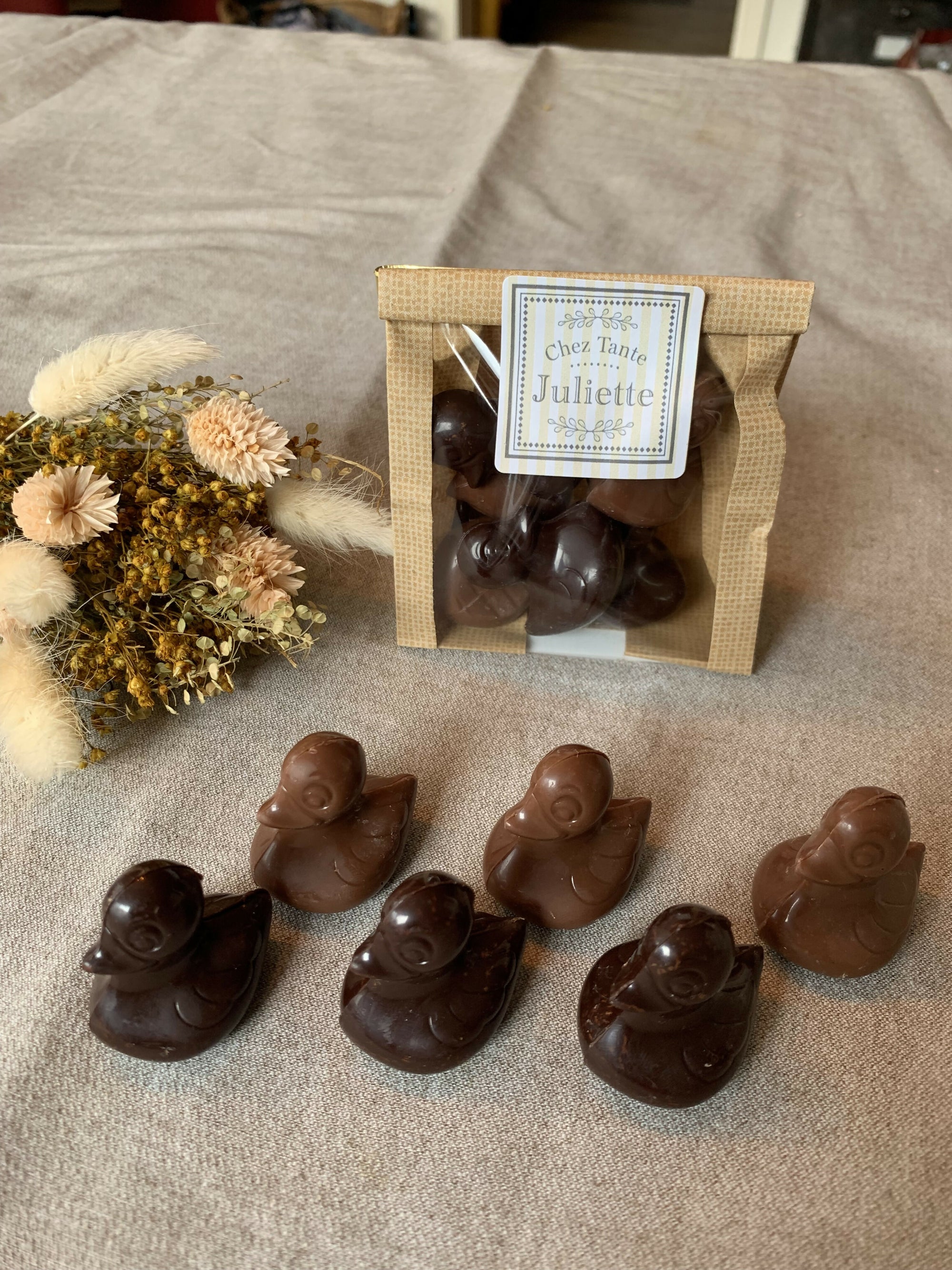Les 6 minis canards en chocolat
