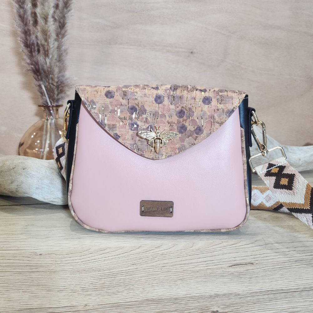 Sac Camélia en Apple Skin et Liège