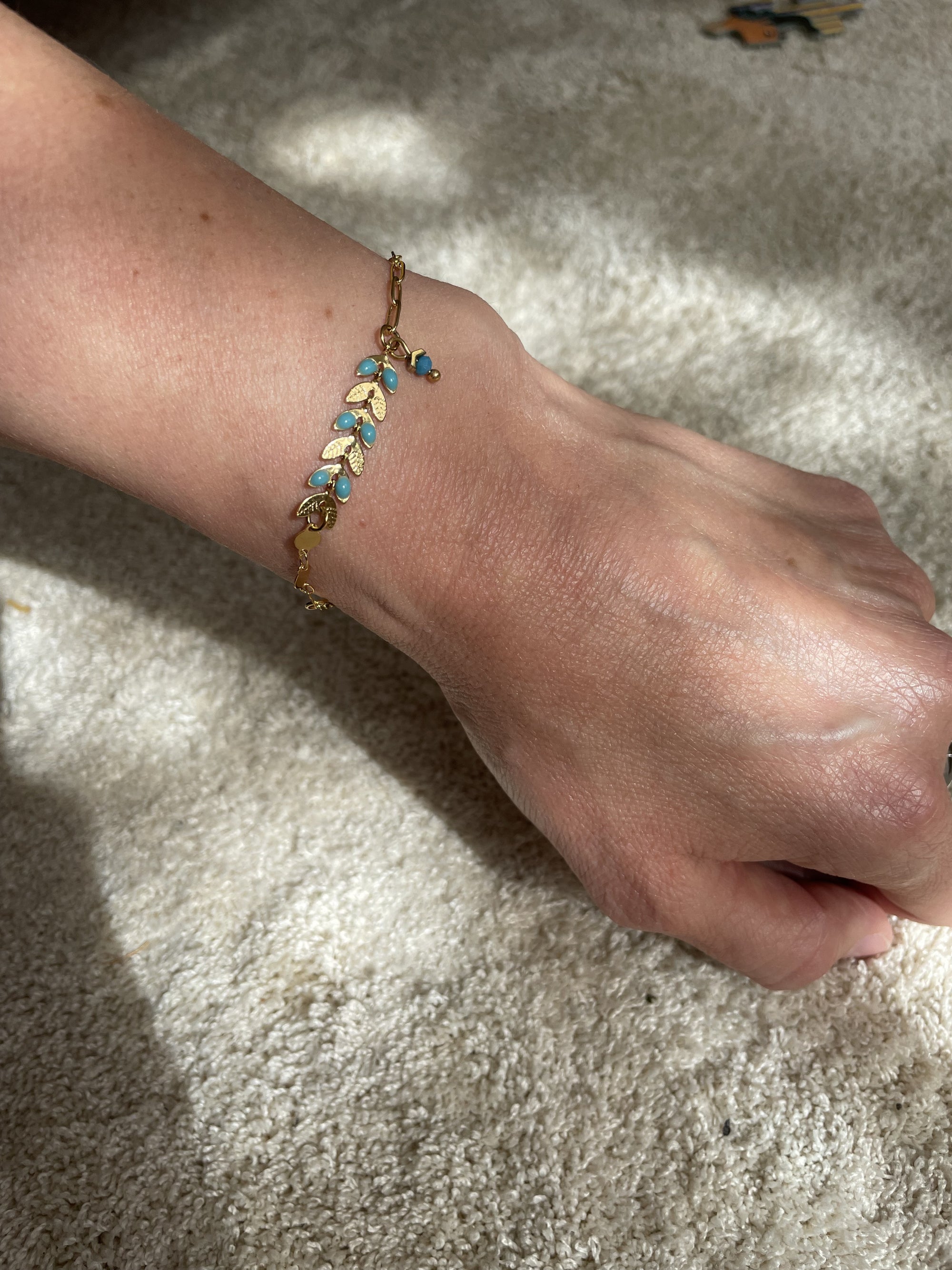 Bracelet épi Bleu