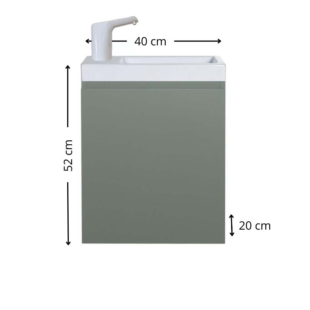 Lavabo  Enfant Montessori évolutif 18 mois -  8 ans | Mobile, autonome en eau & sans travaux - VERT
