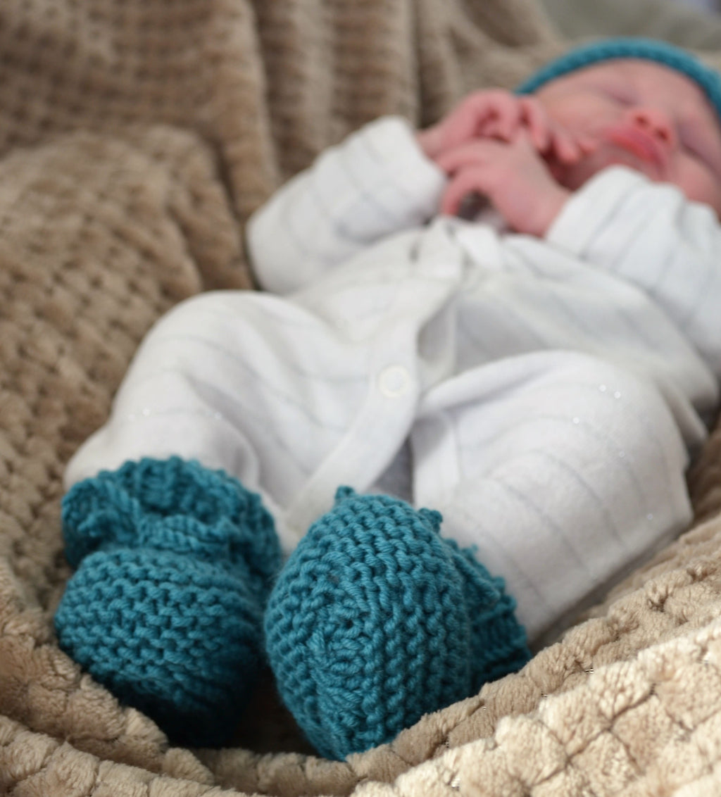 Kit à tricoter : les Chaussons qui tiennent aux petons