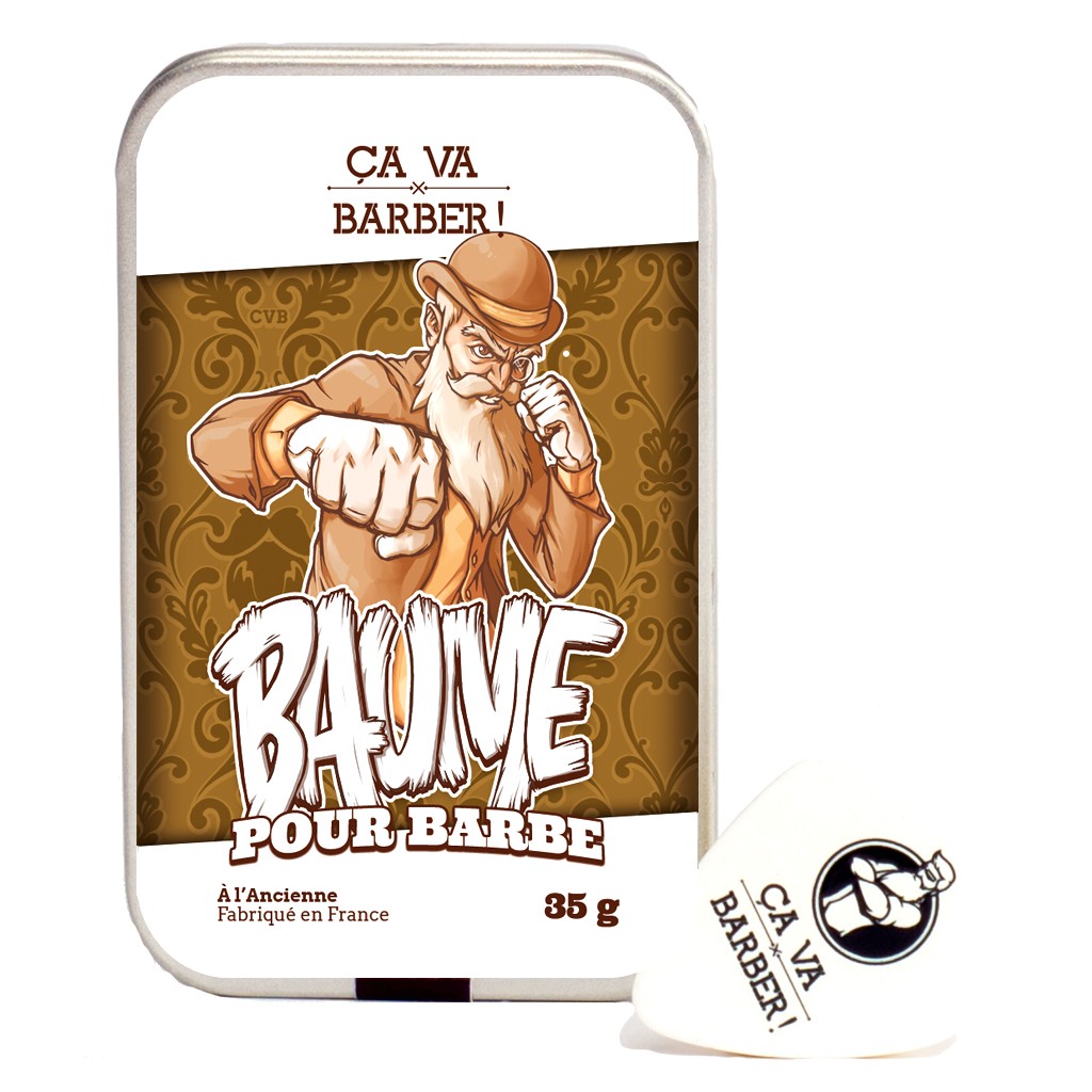 Baume à barbe - Senteur Cuir - à l'ancienne