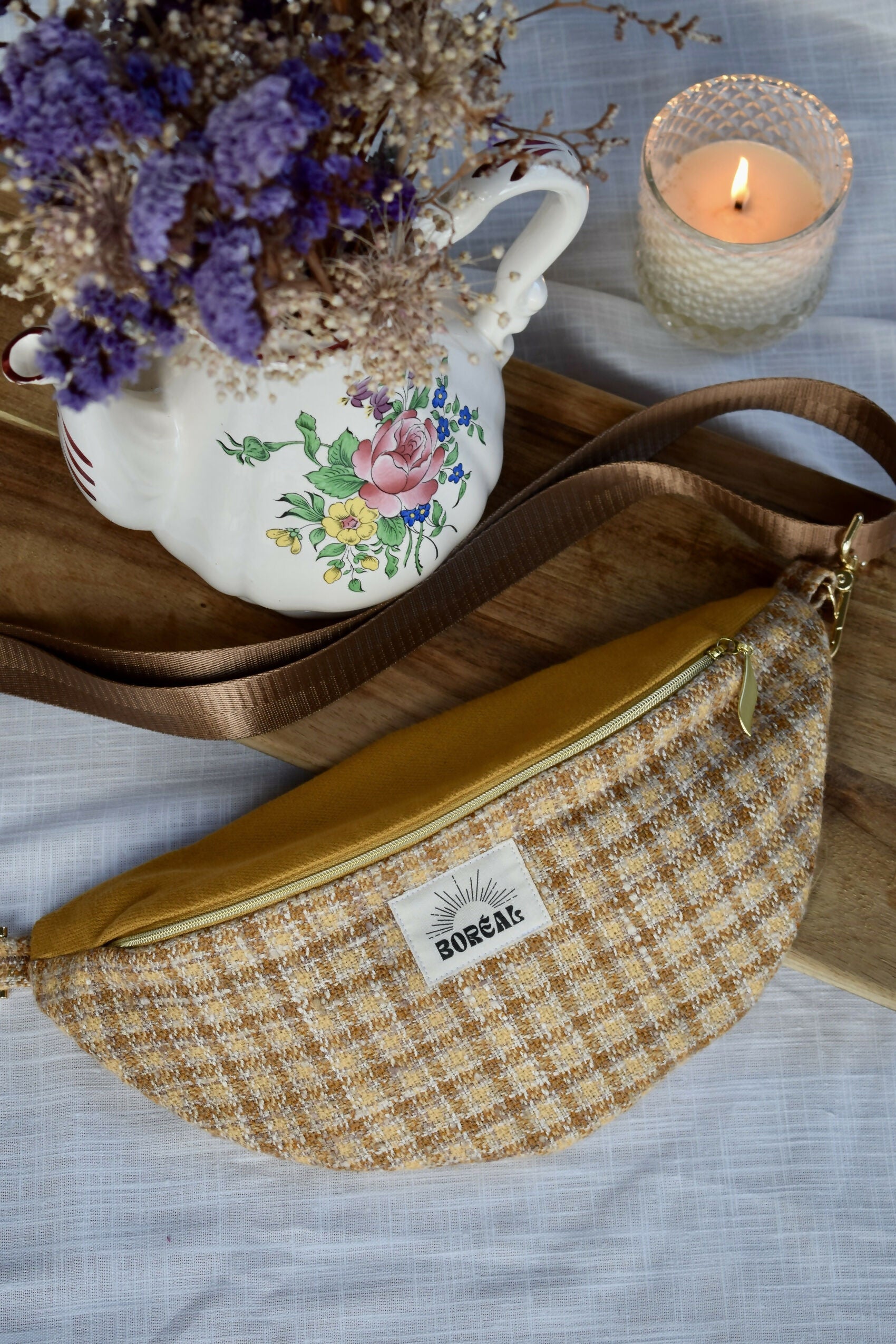 banane-jaune-moutarde-tweed-coton-laine-carreaux-chic-ethique-artisanale-fait-main-tendance-upcycling